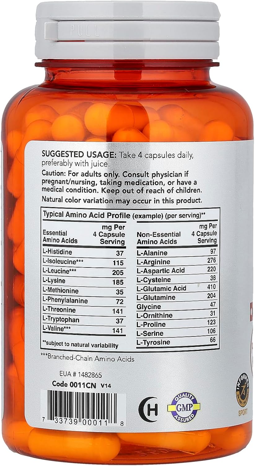 کپسول EAA ناو مدل Essential Amino Acids، 120 کپسول