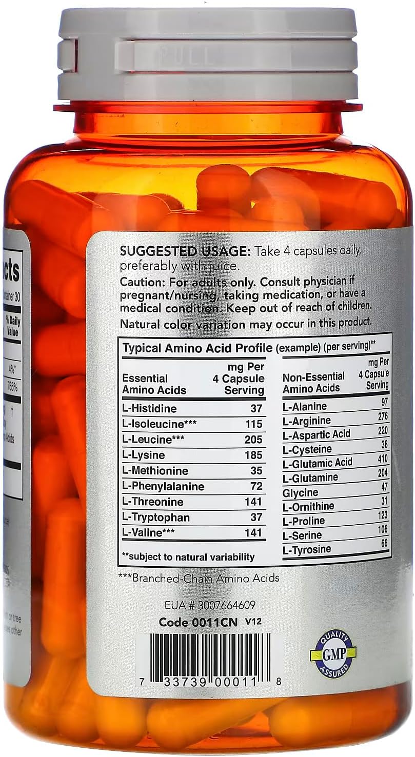 کپسول EAA ناو مدل Essential Amino Acids، 120 کپسول