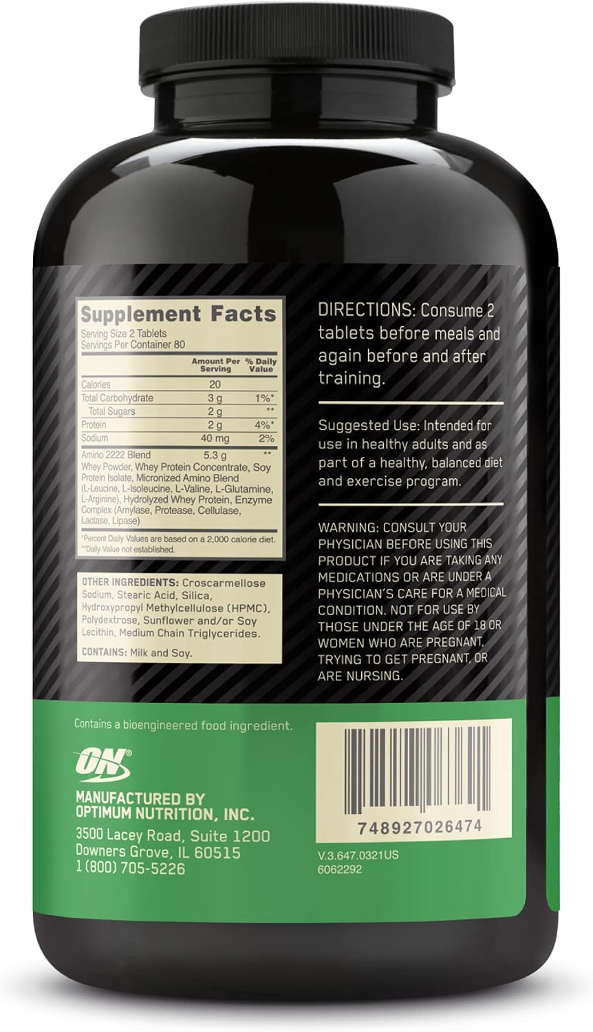 قرص EAA اپتیموم نوتریشن مدل Superior Amino 2222، 2222 قرص