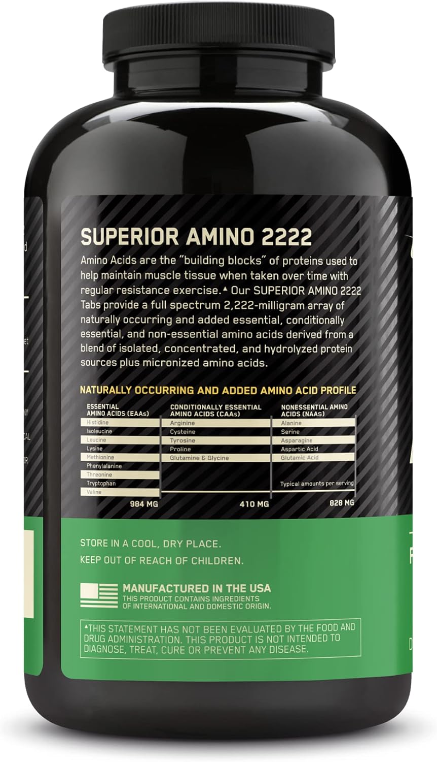 قرص EAA اپتیموم نوتریشن مدل Superior Amino 2222، 2222 قرص