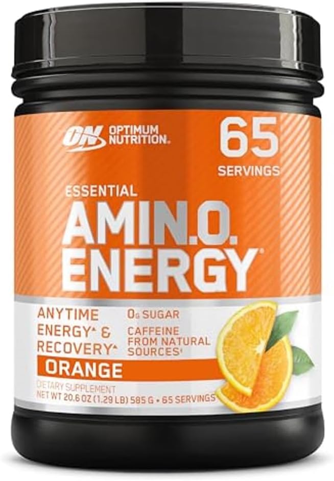 پودر آمینو انرژی و پری‌ورک‌اوت اپتیموم نوتریشن مدل Amino Energy، 65 وعده، طعم پرتقال