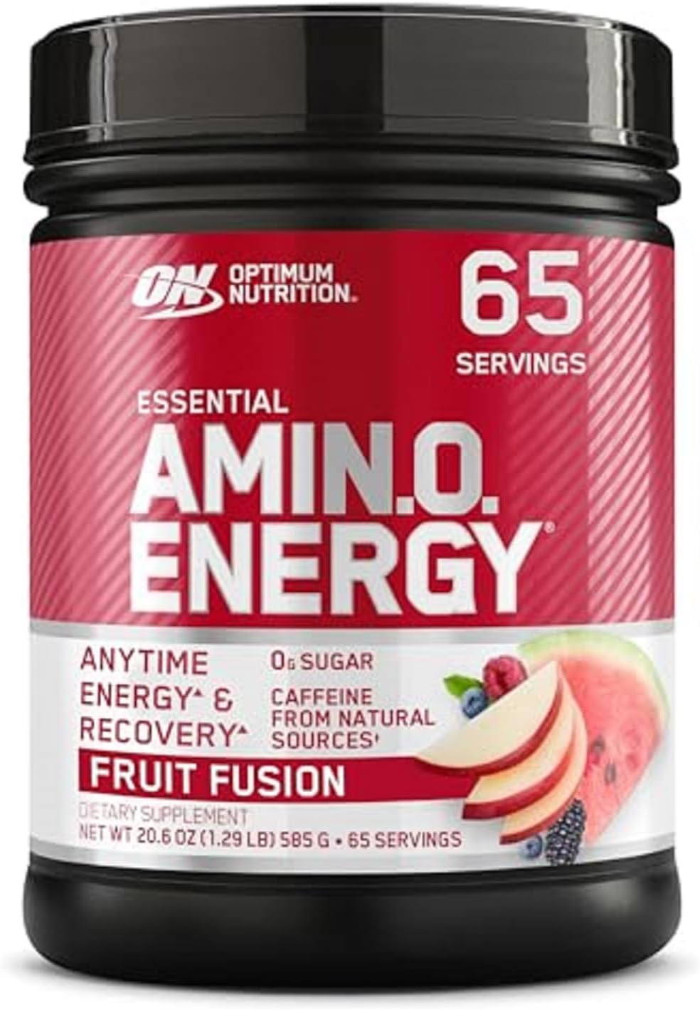 پودر آمینو انرژی و پری‌ورک‌اوت اپتیموم نوتریشن مدل Amino Energy، 65 وعده، طعم ترکیب میوه