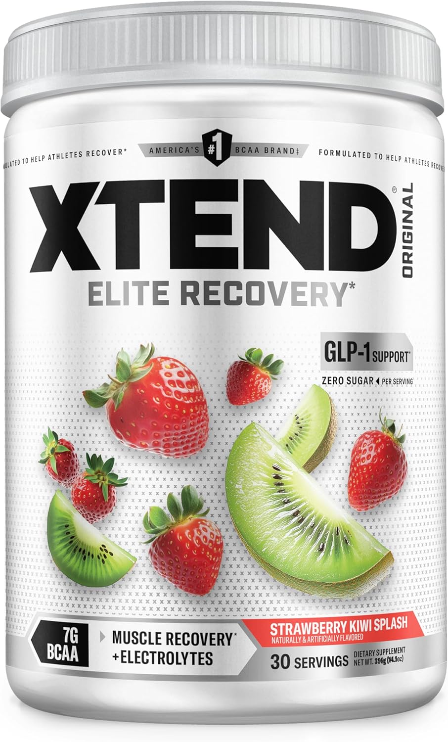 پودر BCAA اکستند مدل XTEND Original، 30 وعده، طعم توت‌فرنگی و کیوی