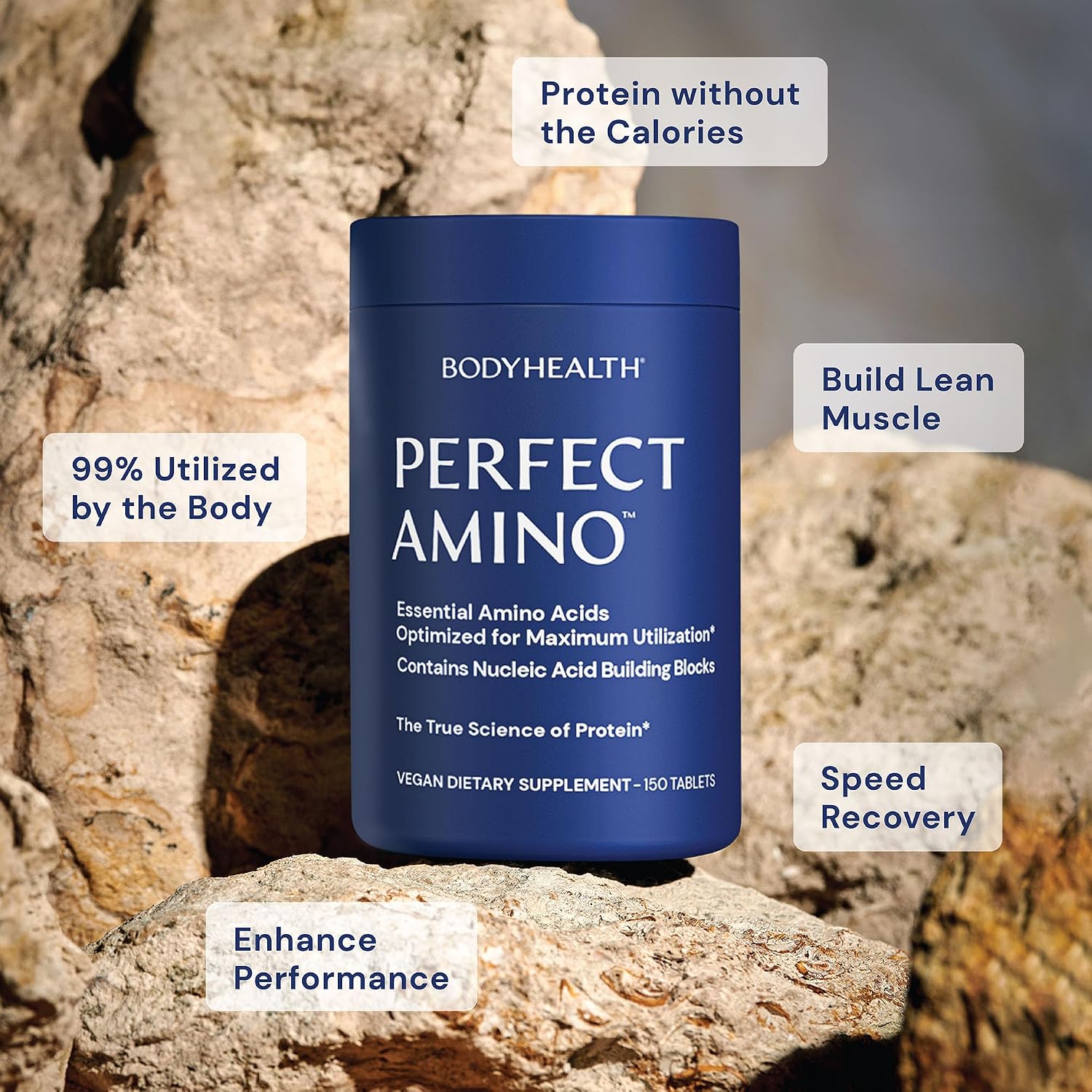 قرص BCAA بادی هلث مدل Essential Amino Acids، 1 بسته