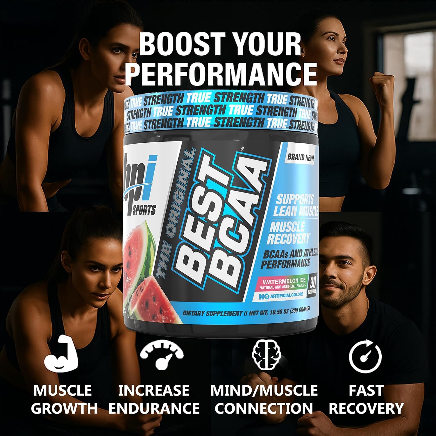 پودر BCAA بی‌پی‌آی اسپورتس مدل Best BCAA، 1.32 پوند، 60 وعده، طعم هندوانه یخی