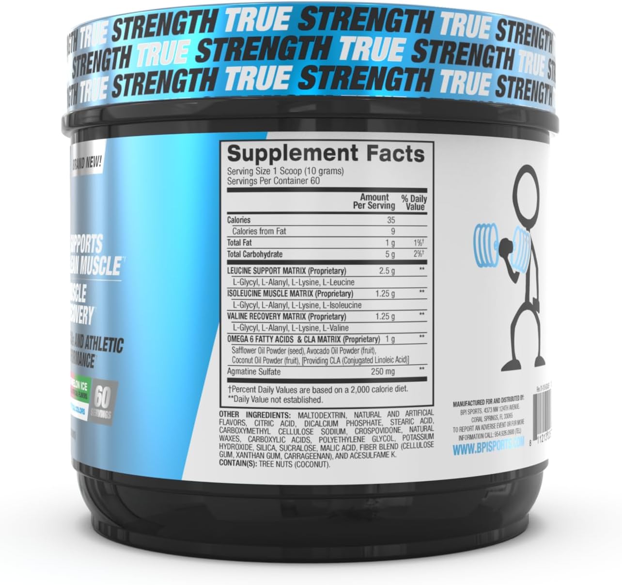 پودر BCAA بی‌پی‌آی اسپورتس مدل Best BCAA، 1.32 پوند، 60 وعده، طعم هندوانه یخی