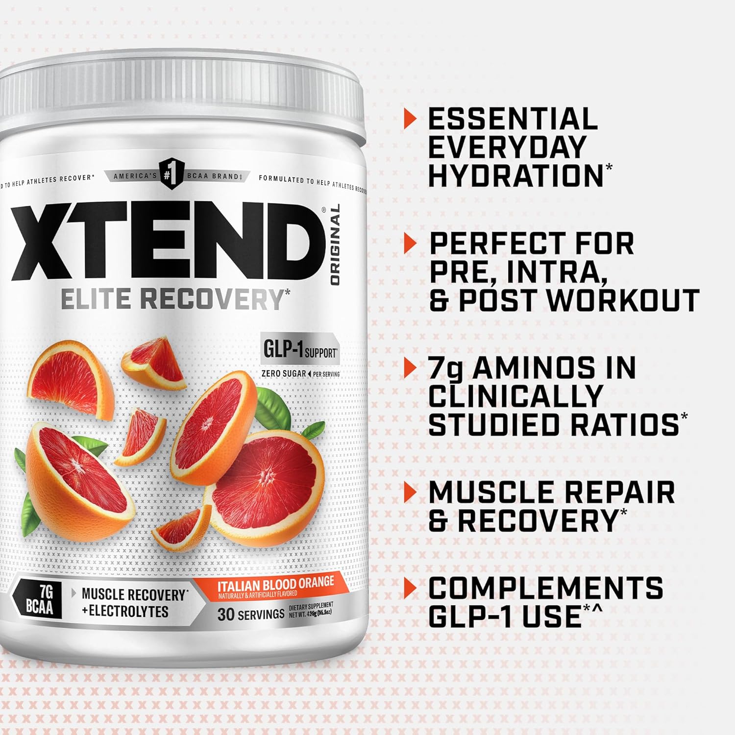 پودر BCAA اکستند مدل XTEND Original، 30 وعده، طعم پرتقال
