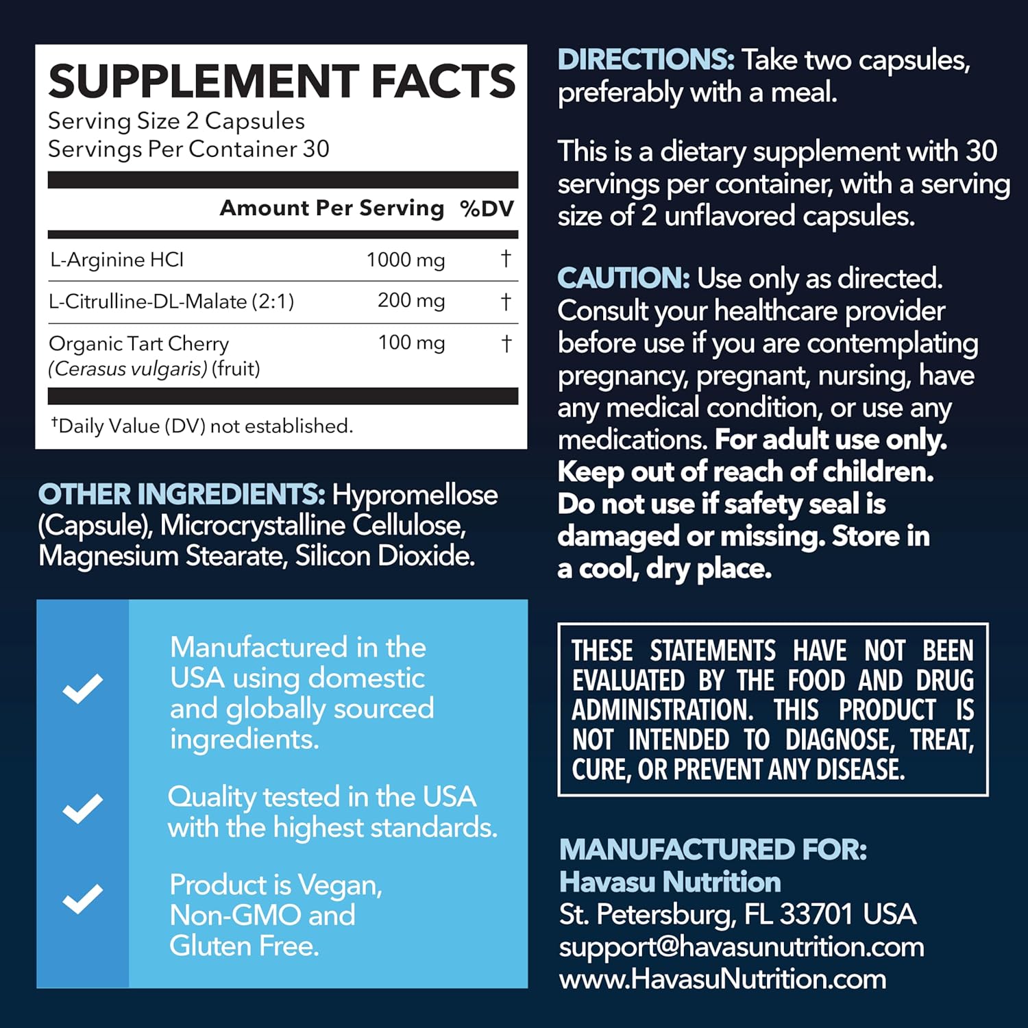 مکمل نیتریک اکسید HAVASU NUTRITION مدل Essential Amino Acids