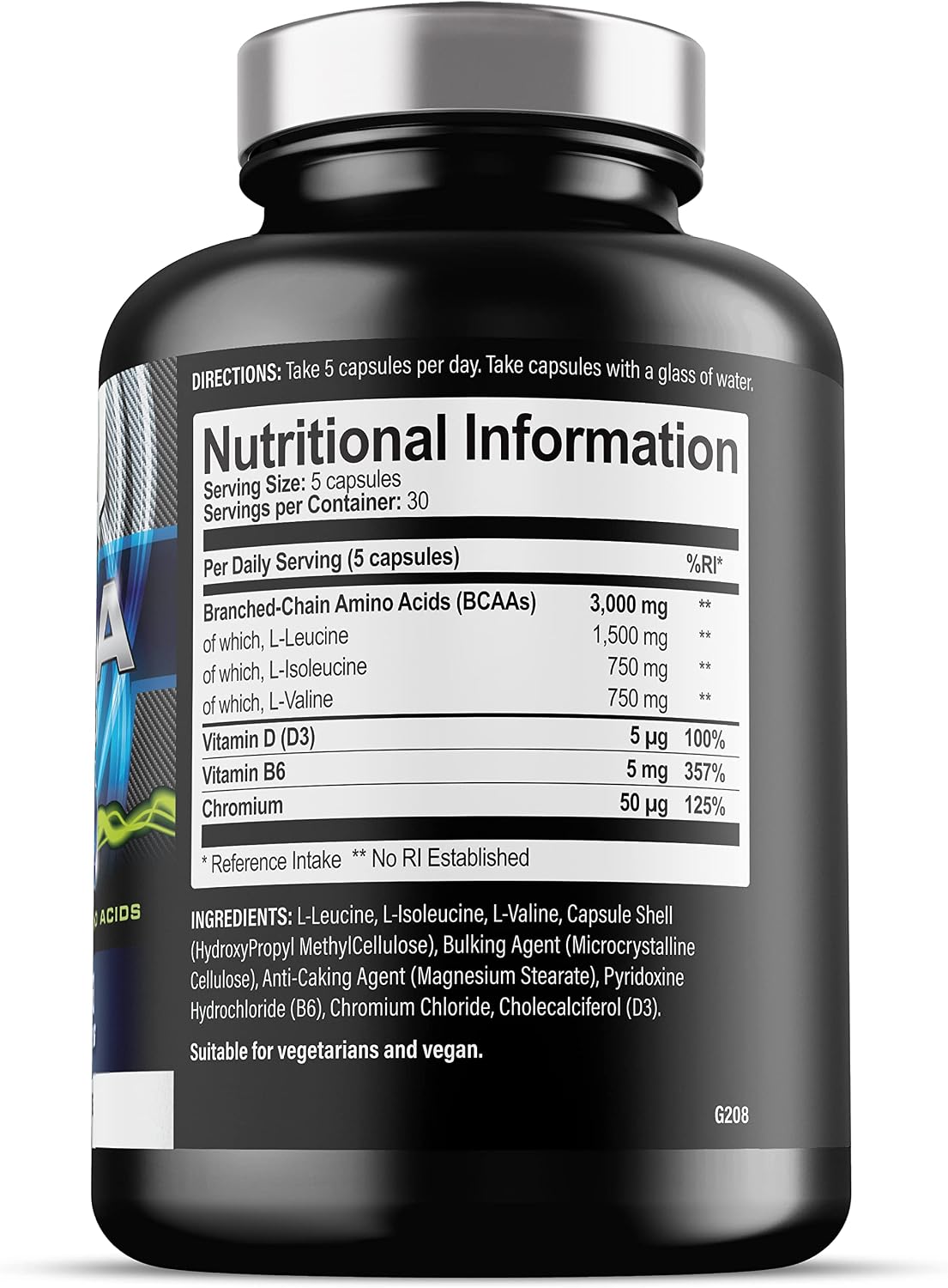 کپسول BCAA Iron Labs Nutrition، 150 کپسول، 30 وعده