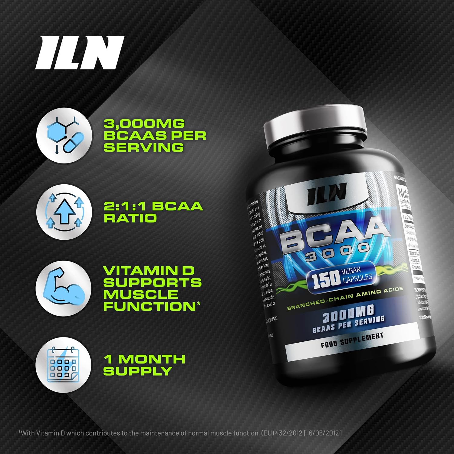 کپسول BCAA Iron Labs Nutrition، 150 کپسول، 30 وعده