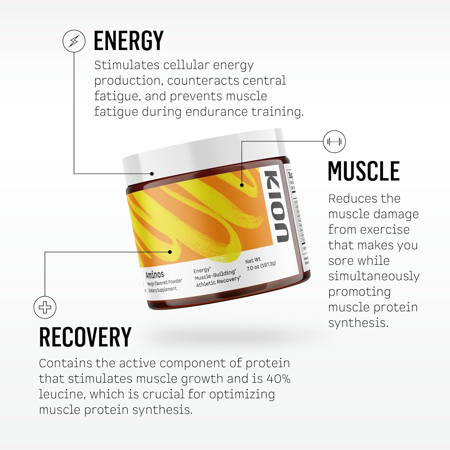 پودر آمینو انرژی کیون مدل Essential Amino Energy، 30 وعده