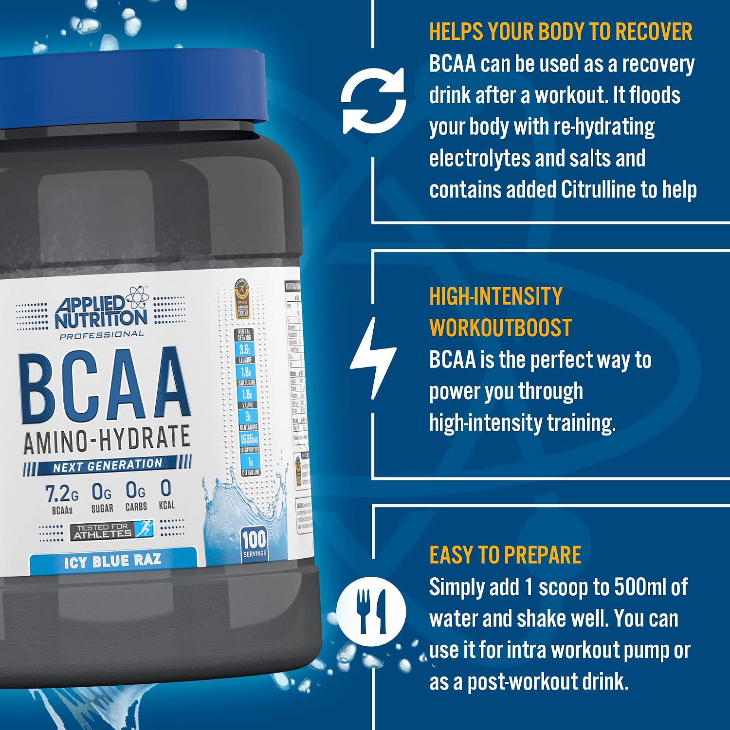 پودر BCAA اپلاید نوتریشن، 1.4 کیلوگرم