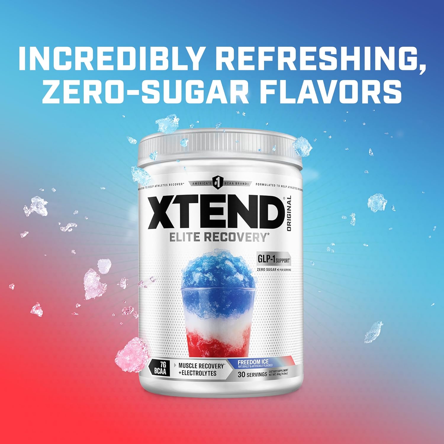 پودر BCAA اکستند مدل XTEND Original، 30 وعده، طعم فریدام آیس