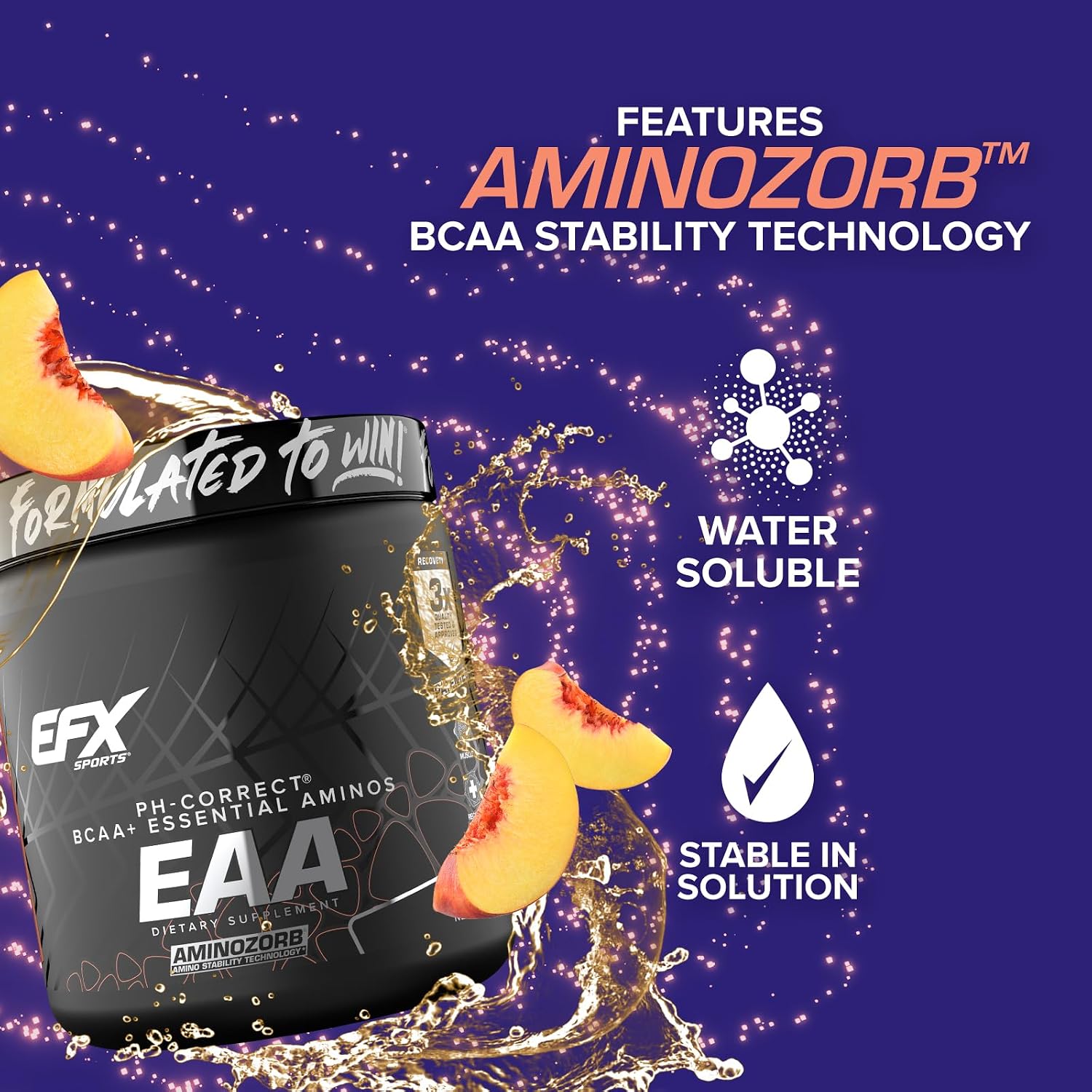 پودر EAA EFX Sports، 213 گرم، طعم هلو