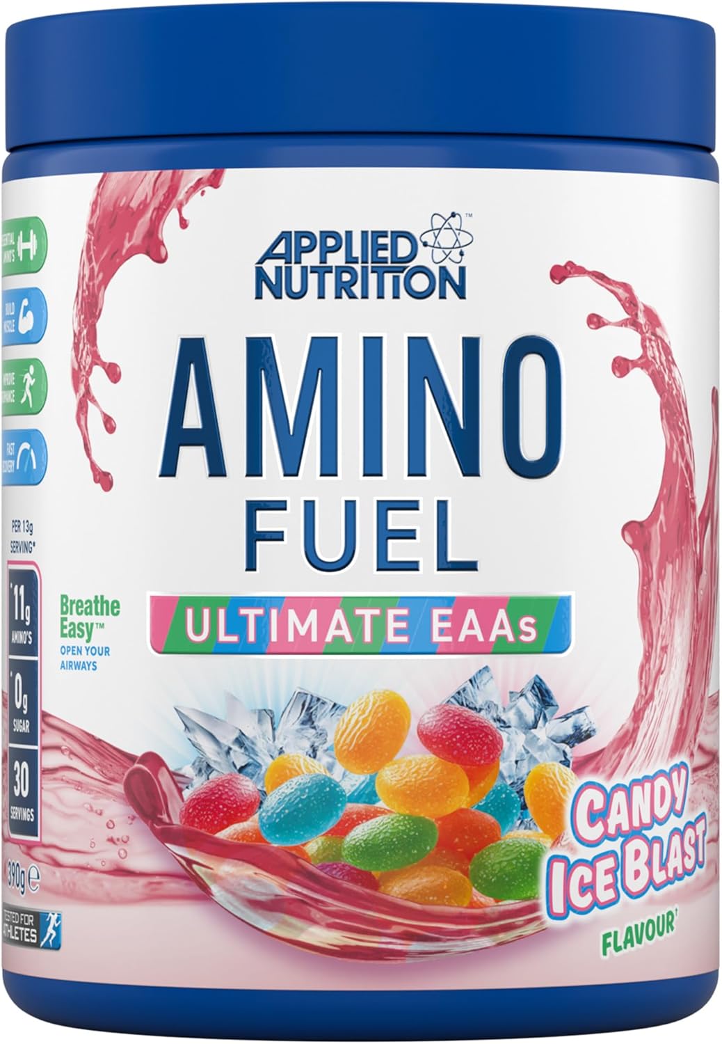 پودر EAA اپلاید نوتریشن مدل Essential Amino Acids، 390 گرم، 30 وعده، طعم آبنباتی