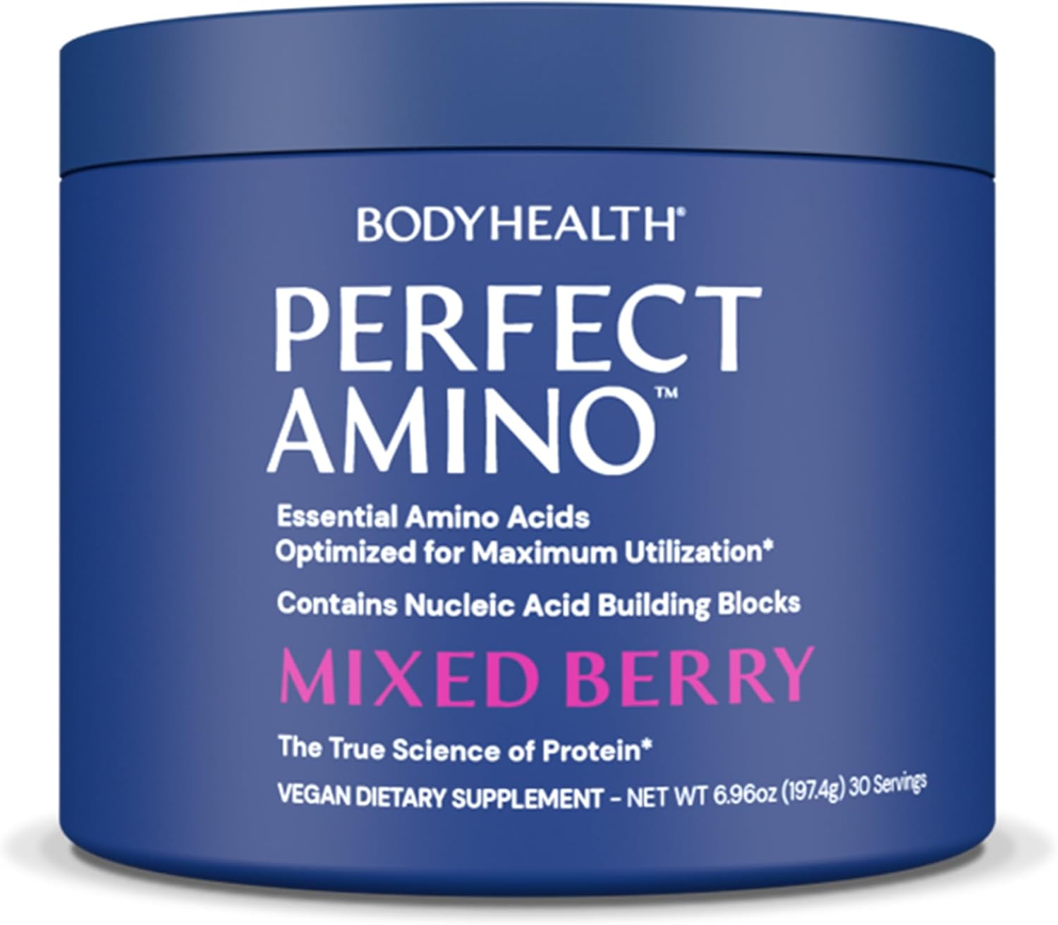 پودر BCAA بادی هلث مدل Essential Amino Acids، 30 وعده، طعم بری