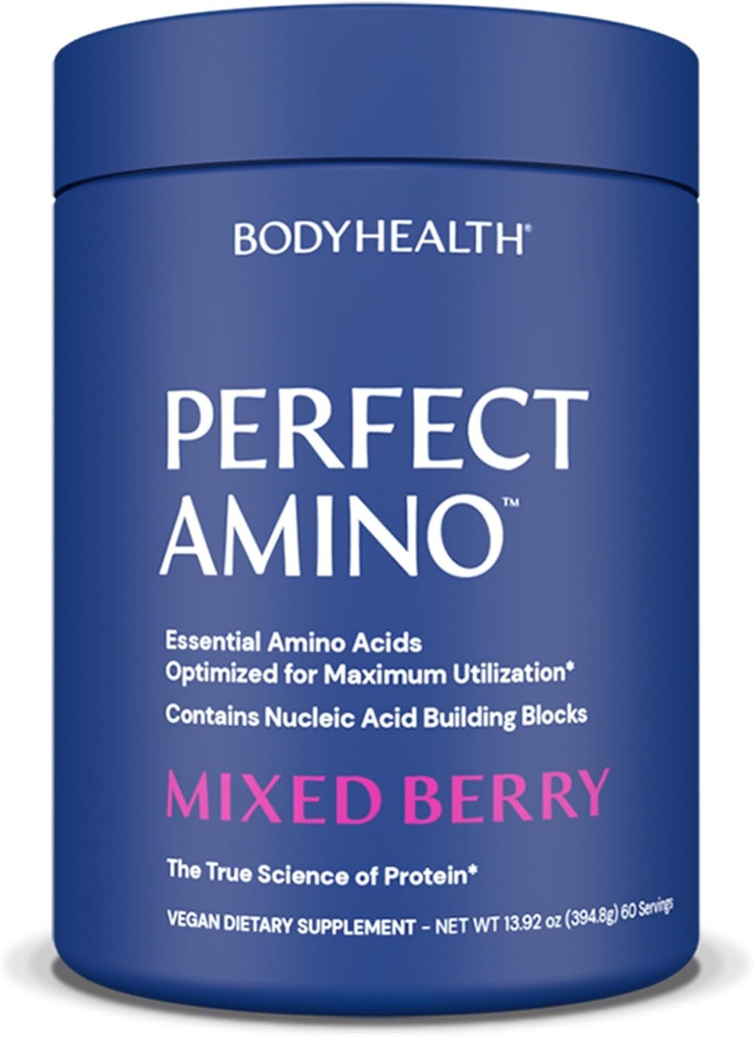 پودر BCAA بادی هلث مدل Essential Amino Acids، 60 وعده، طعم بری