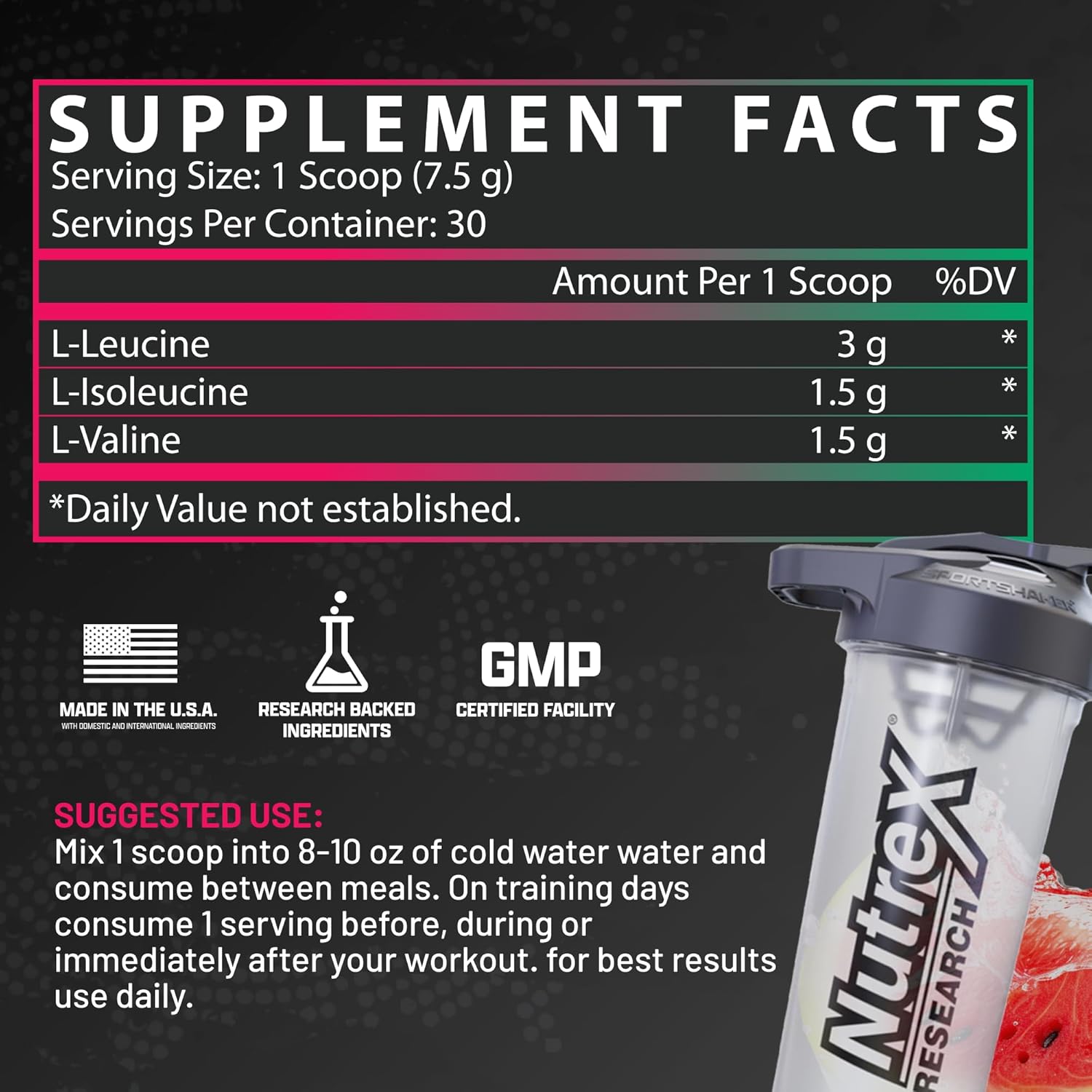 پودر آمینو انرژی نوترکس ریسرچ مدل Amino Energy، 30 وعده، طعم هندوانه