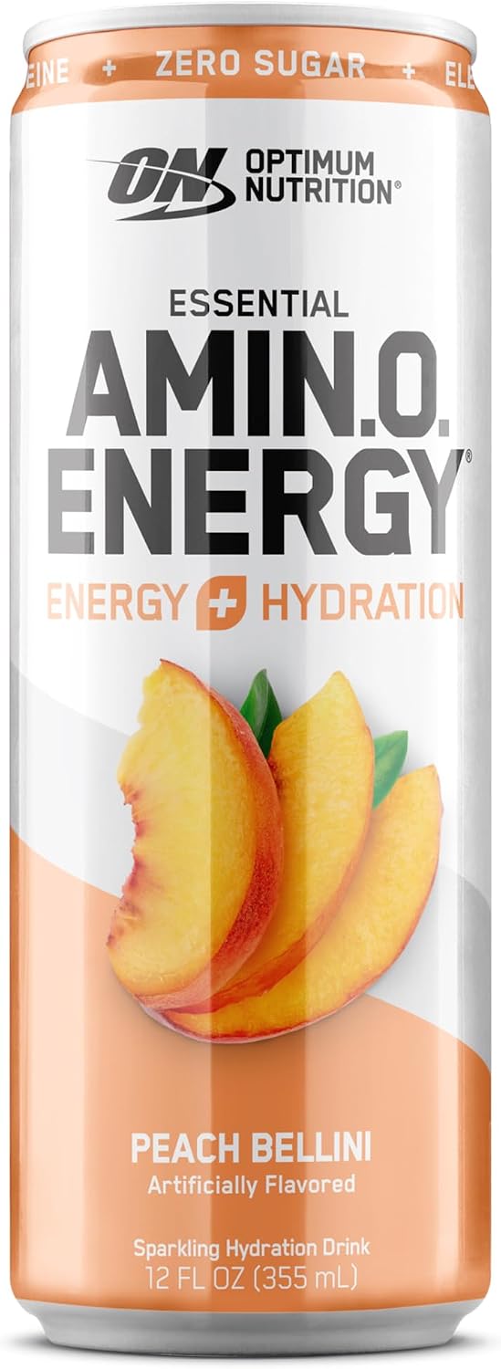 نوشیدنی آمینو انرژی و الکترولیت اپتیموم نوتریشن مدل Amino Energy، طعم هلو