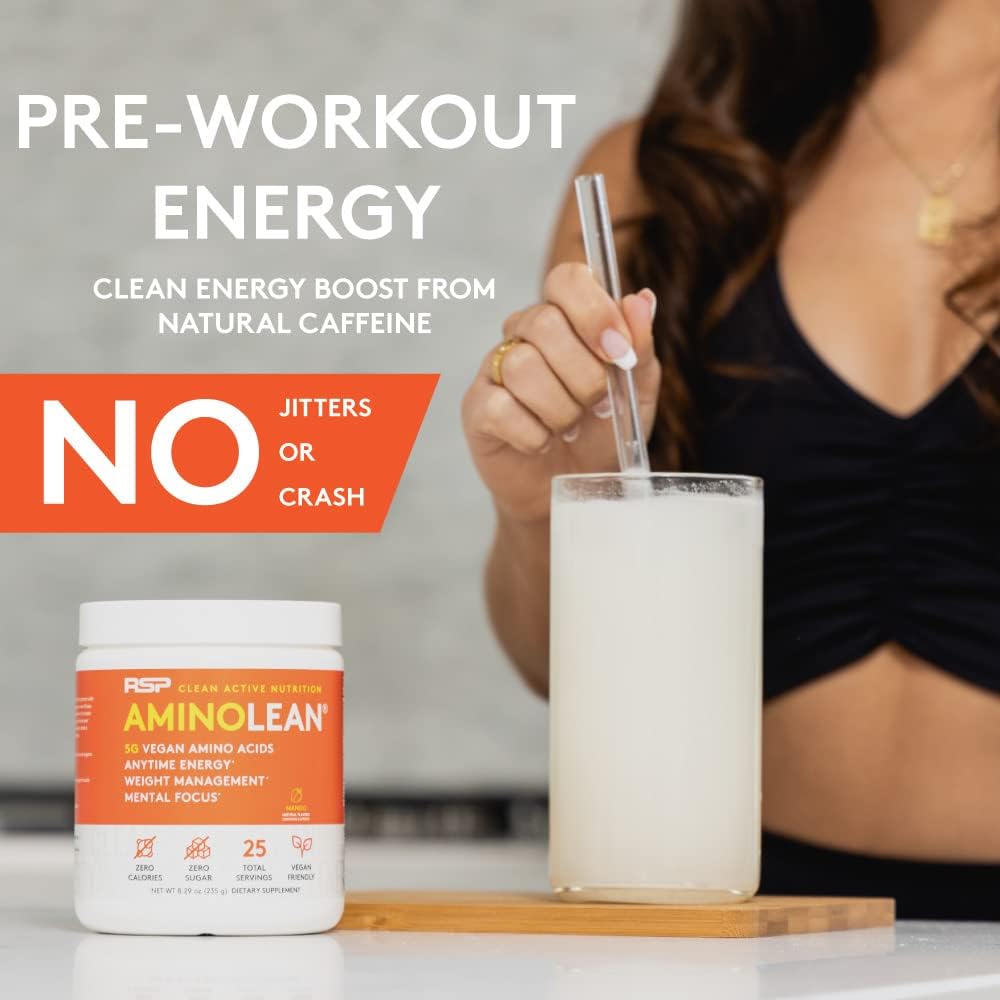 پودر آمینو انرژی و پری‌ورک‌اوت آر اس پی نوتریشن مدل Amino Energy، 25 وعده