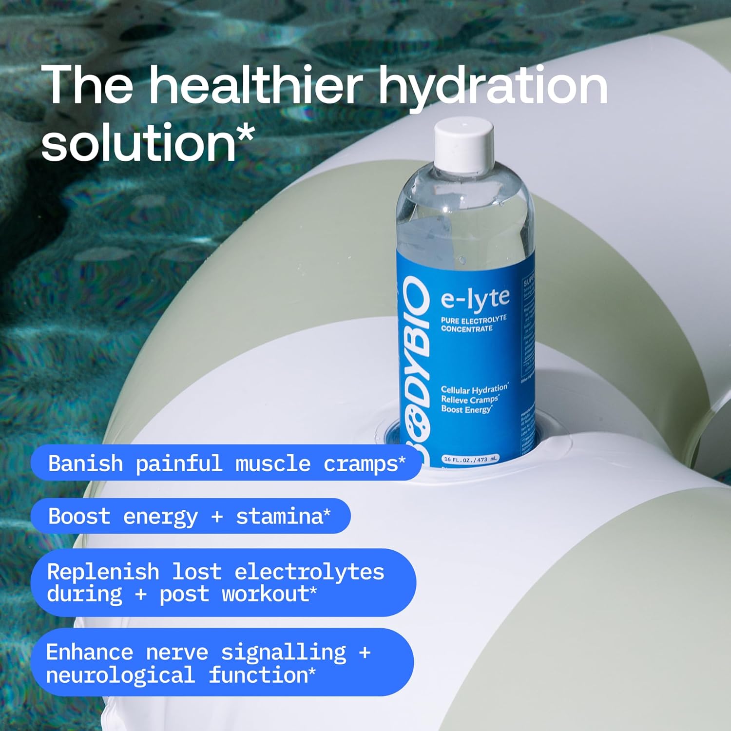 پودر الکترولیت ورزشی BodyBio، 16 اونس