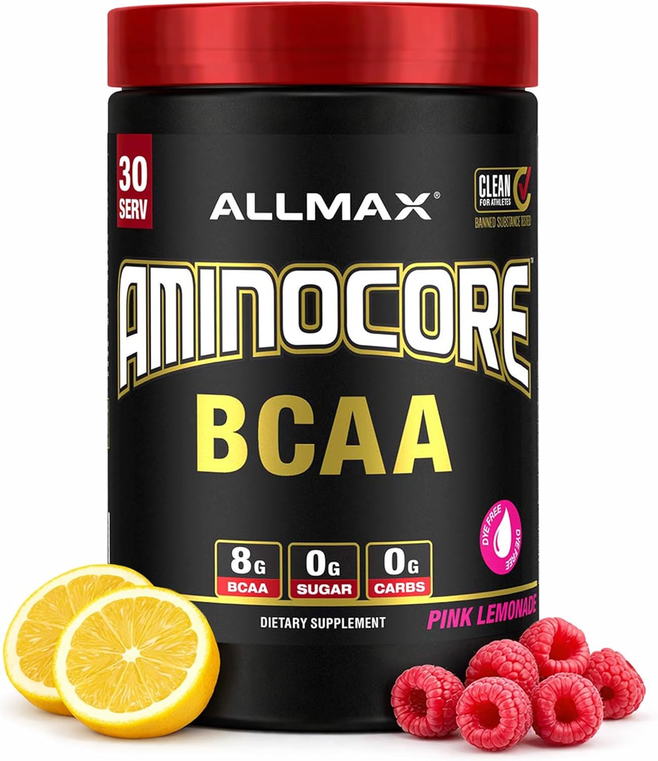 مکمل BCAA آل‌مکس، 315 گرم، طعم لیموناد صورتی