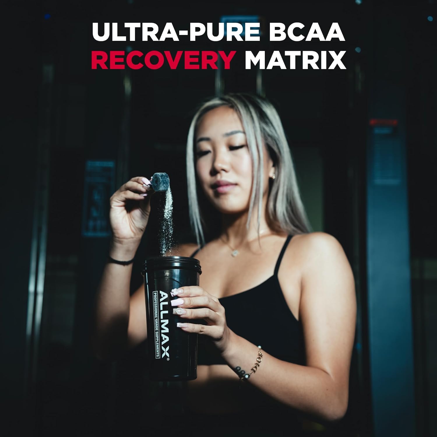 مکمل BCAA آل‌مکس، 315 گرم، طعم لیموناد صورتی