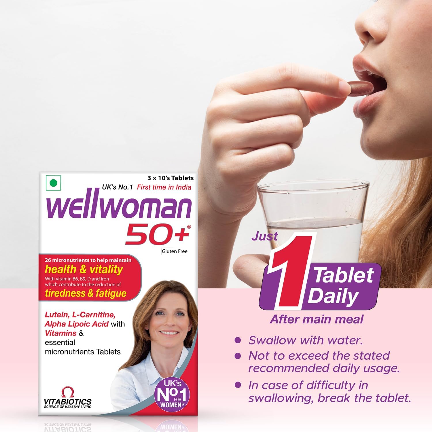 قرص آمینو اسید Wellwoman، 30 قرص