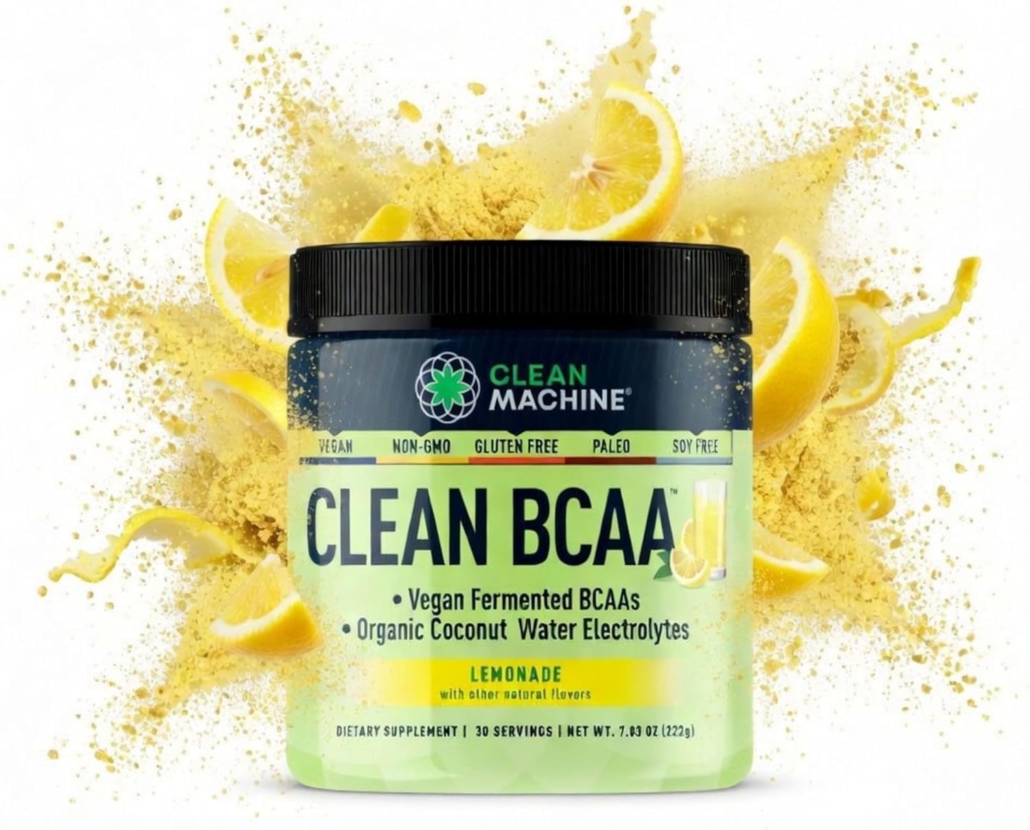 پودر آمینو انرژی و الکترولیت CLEAN MACHINE مدل Amino Energy، 222 گرم، طعم لیموناد