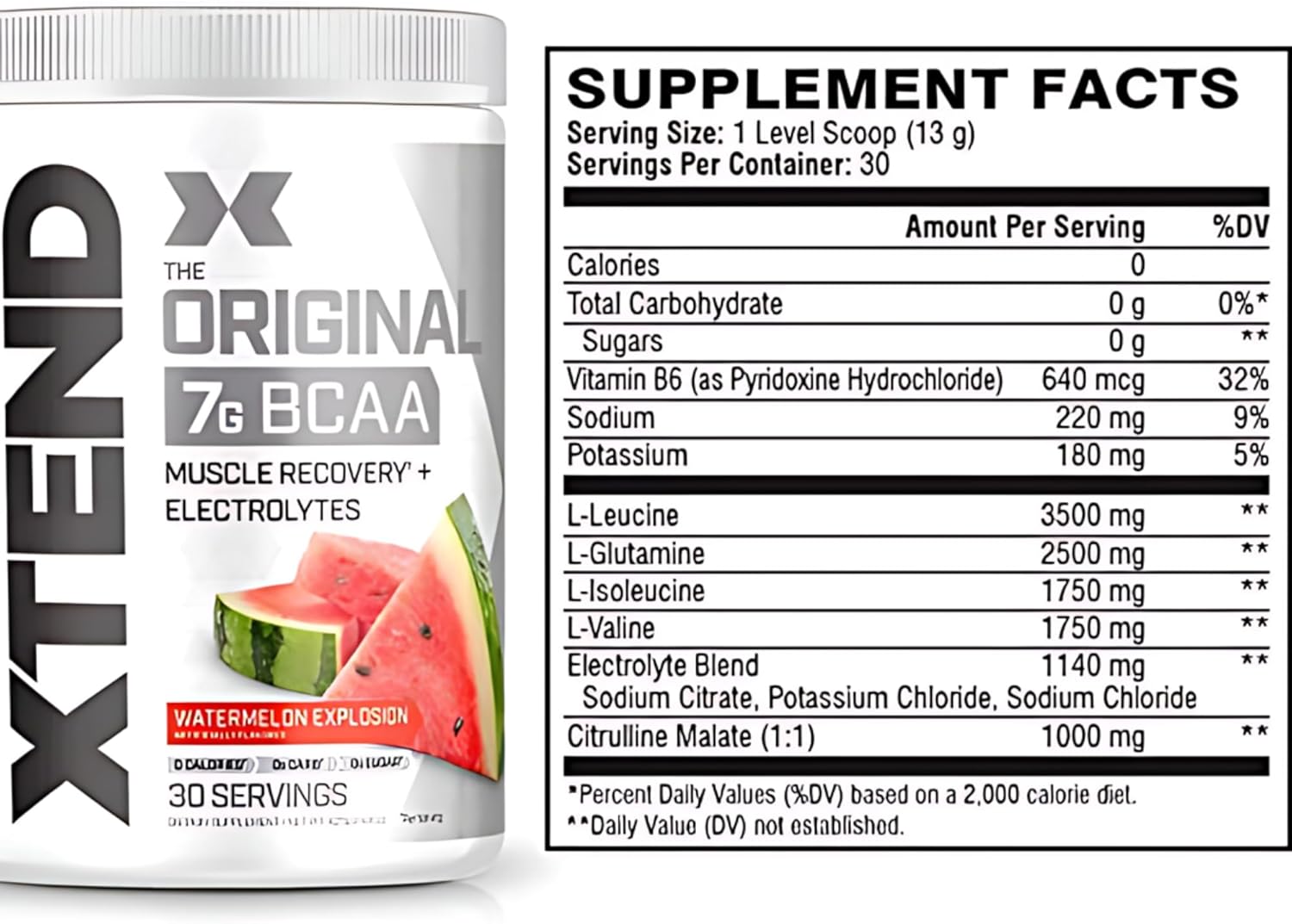 پودر BCAA اکستند مدل XTEND Original، 30 وعده، طعم هندوانه