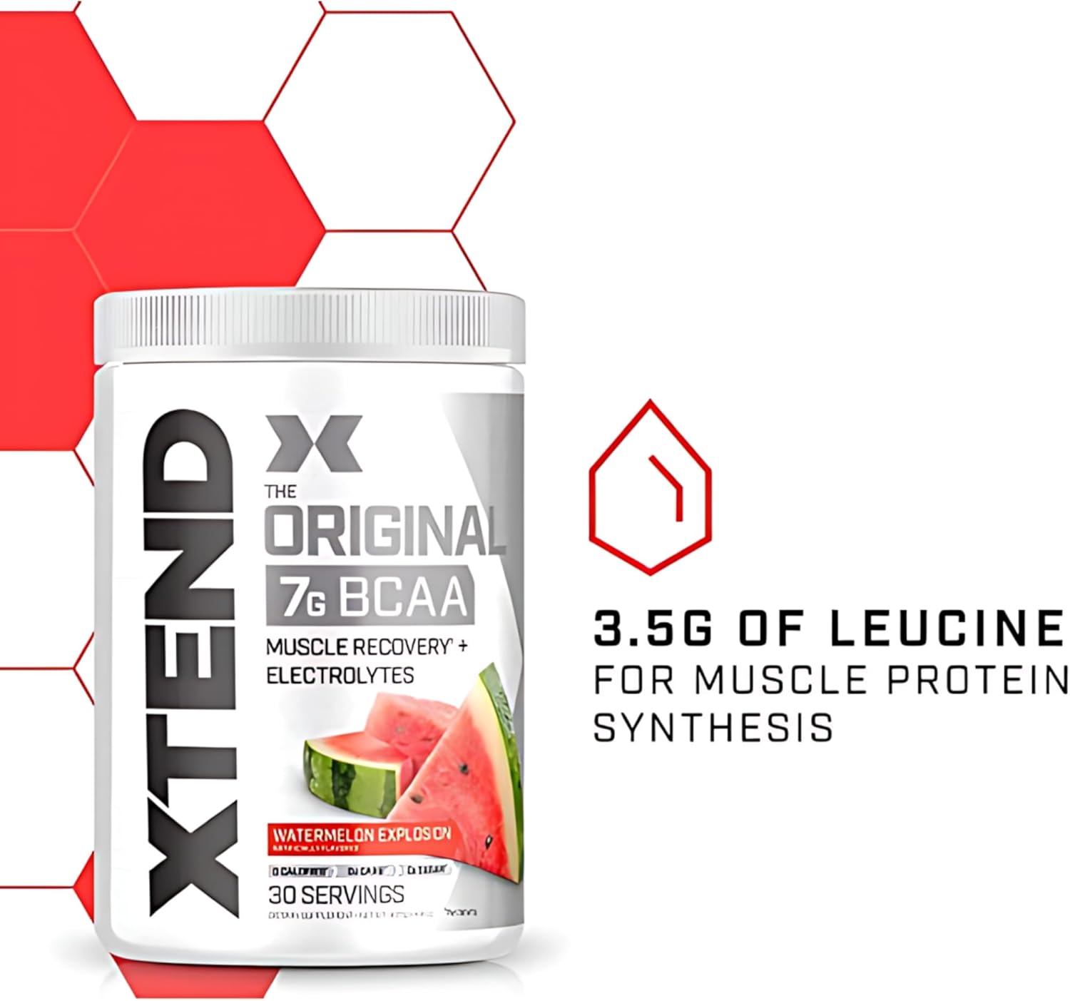پودر BCAA اکستند مدل XTEND Original، 30 وعده، طعم هندوانه