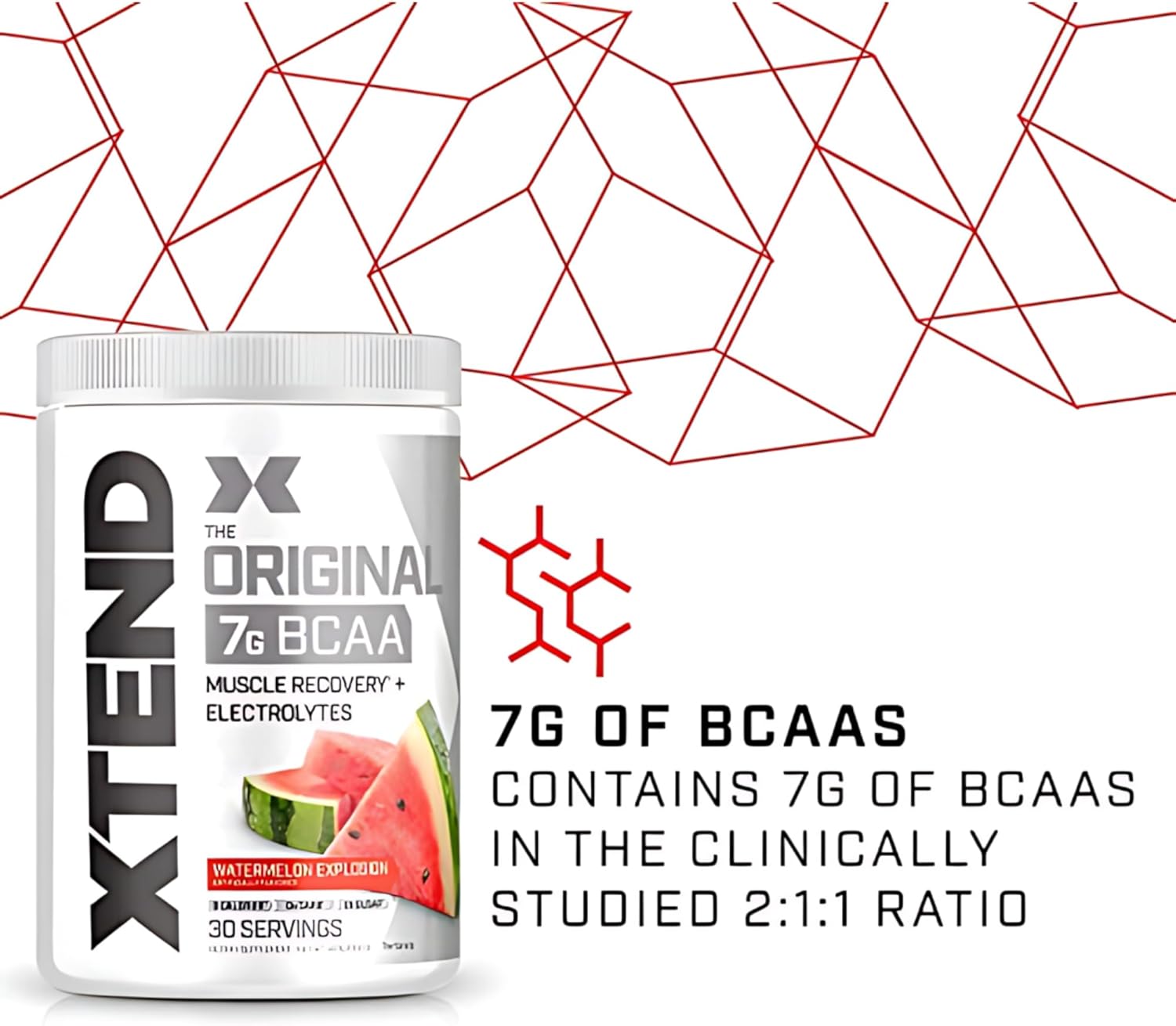 پودر BCAA اکستند مدل XTEND Original، 30 وعده، طعم هندوانه