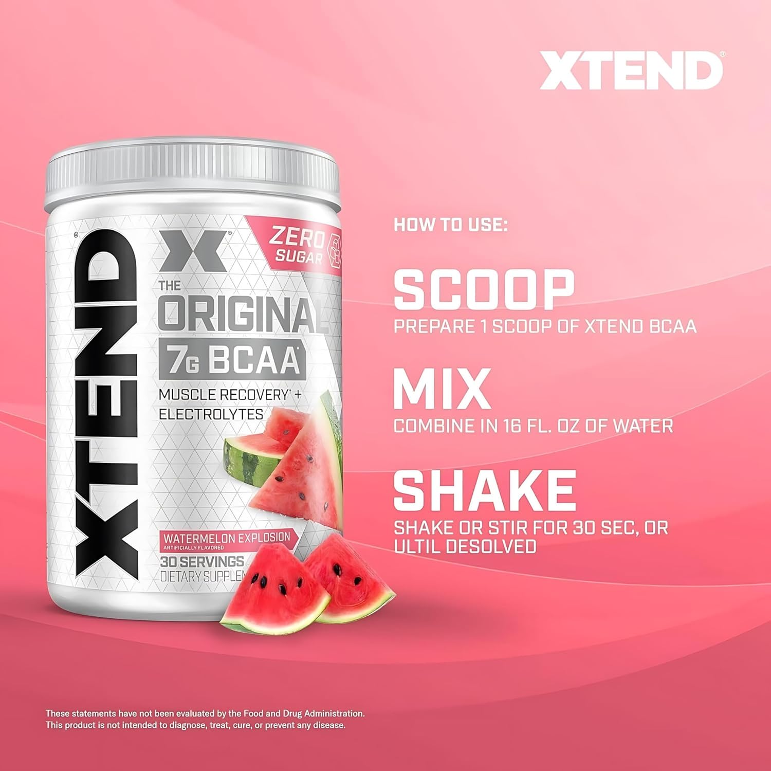 پودر BCAA اکستند مدل XTEND Original، 30 وعده، طعم هندوانه