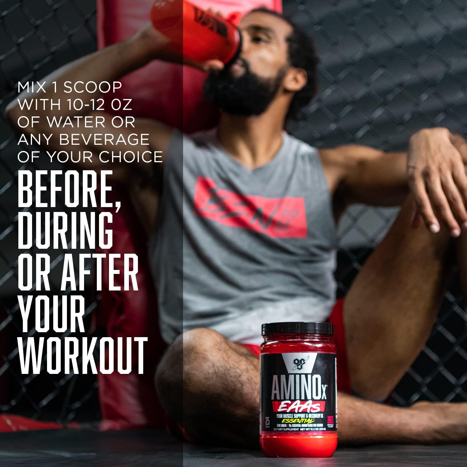 مکمل BCAA و EAA BSN مدل Essential Amino Acids، 13.2 اونس، 25 وعده، طعم هندوانه