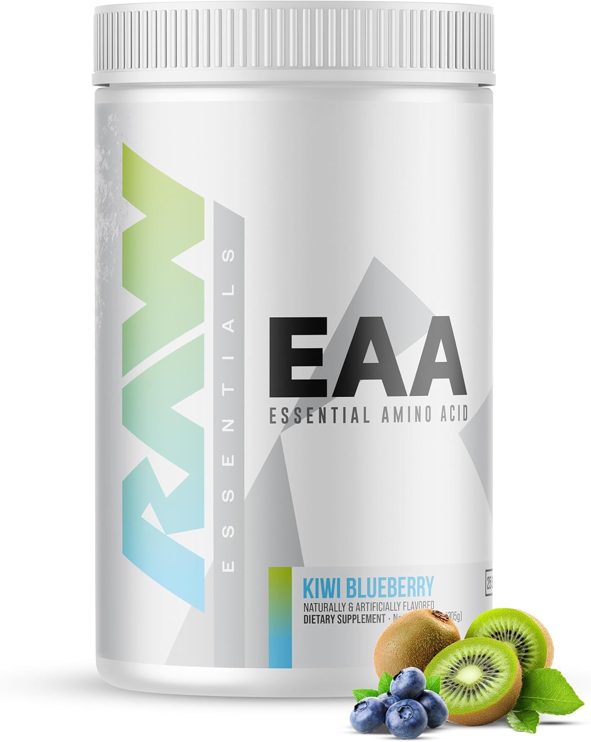 پودر BCAA و EAA راو مدل Essential Amino Acids، 25 وعده، طعم بری