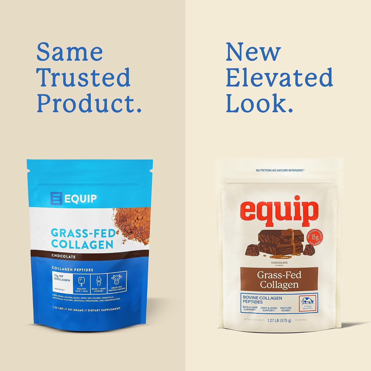 پودر کلاژن Equip، 1.23 پوند، طعم شکلات