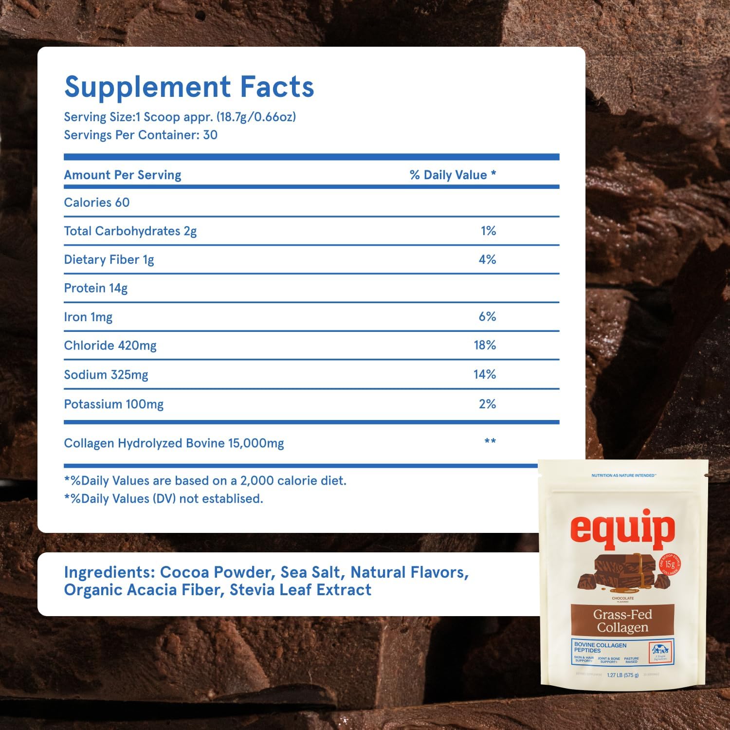 پودر کلاژن Equip، 1.23 پوند، طعم شکلات