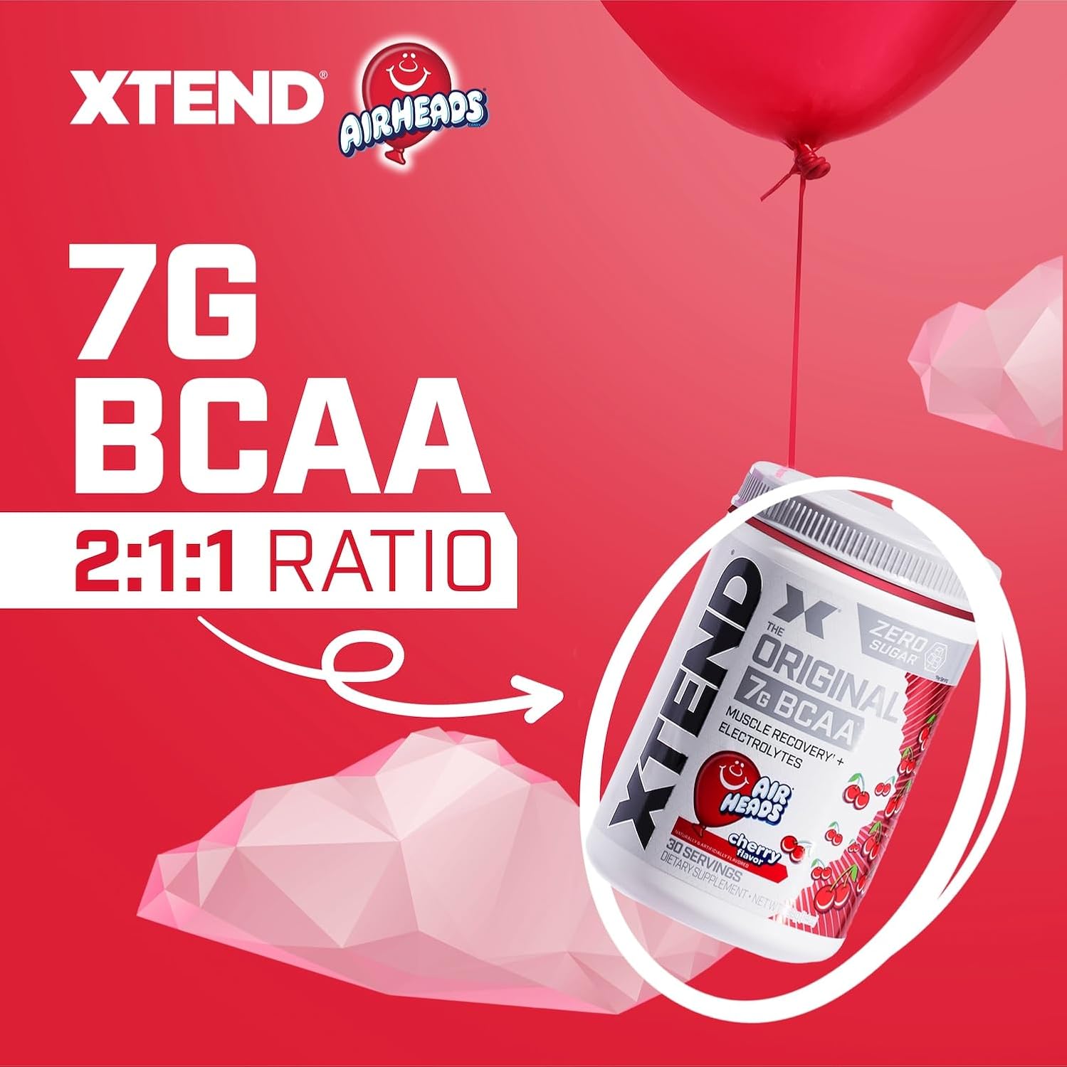 پودر BCAA اکستند مدل XTEND Original، 30 وعده، طعم آبنباتی
