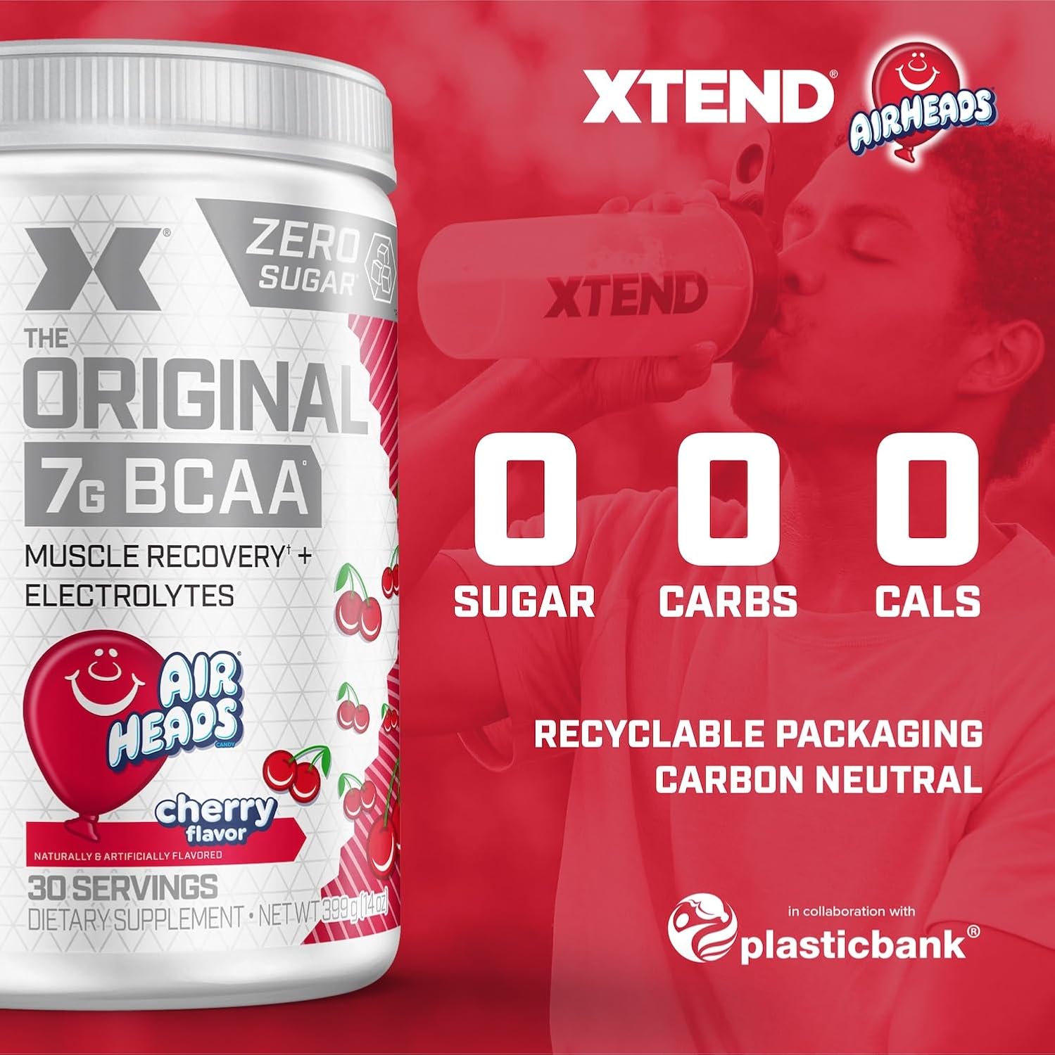 پودر BCAA اکستند مدل XTEND Original، 30 وعده، طعم آبنباتی