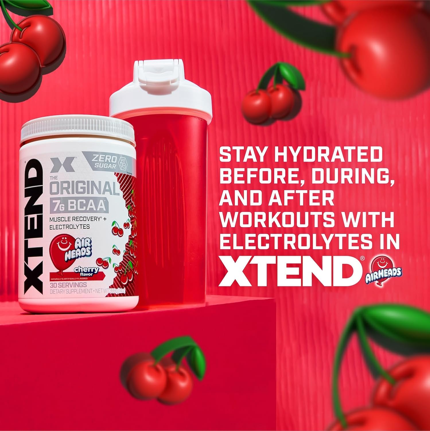 پودر BCAA اکستند مدل XTEND Original، 30 وعده، طعم آبنباتی