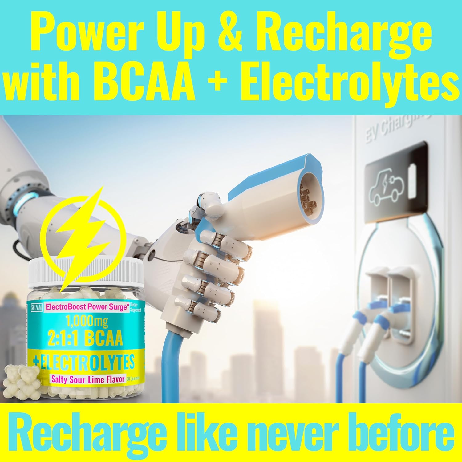 پاستیل BCAA SHIZAM برای ریکاوری عضلات
