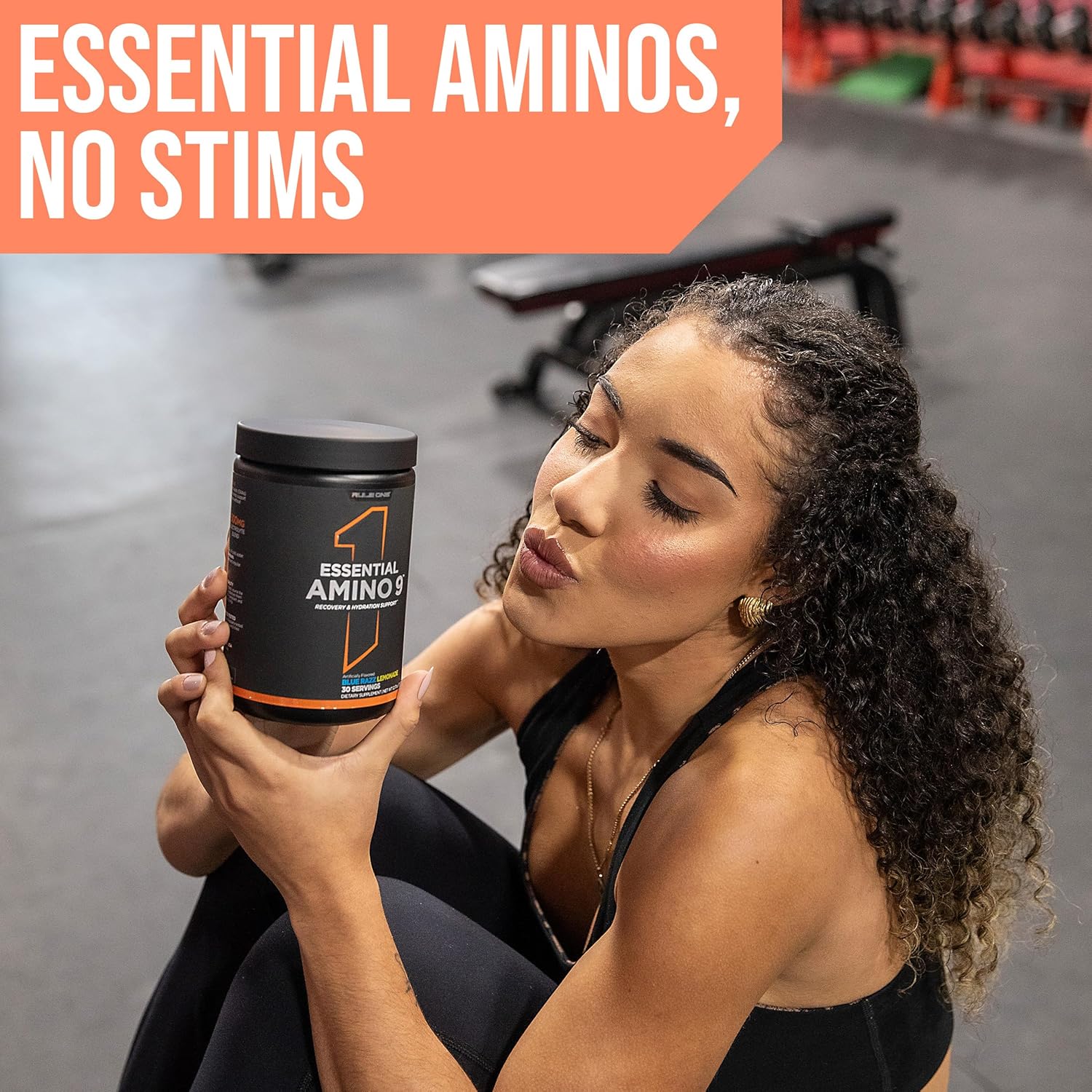 مکمل EAA رول وان مدل Essential Amino 9، 345 گرم، 30 وعده، طعم لیموناد تمشک آبی