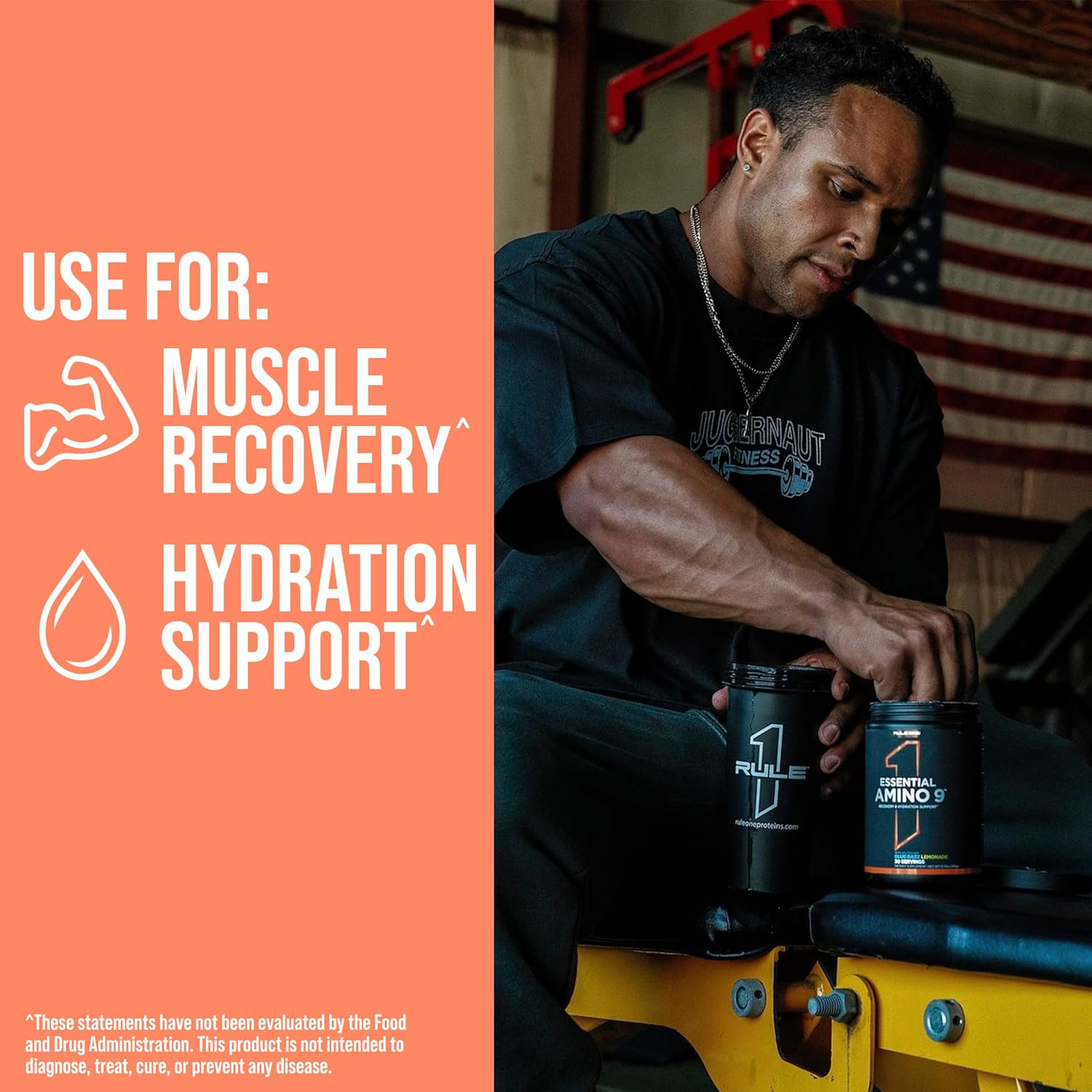 مکمل EAA رول وان مدل Essential Amino 9، 345 گرم، 30 وعده، طعم لیموناد تمشک آبی