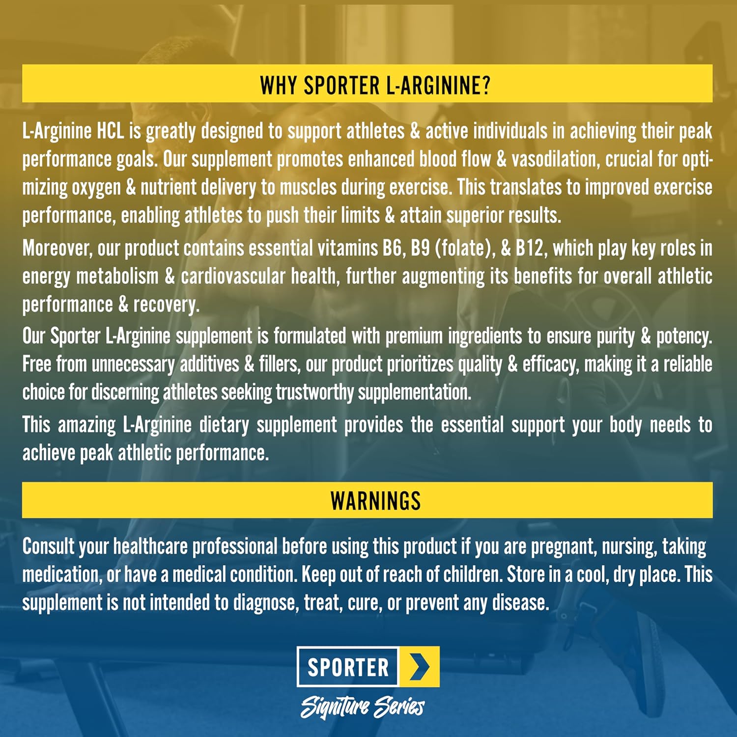 مکمل نیتریک اکسید SPORTER، 120 قرص