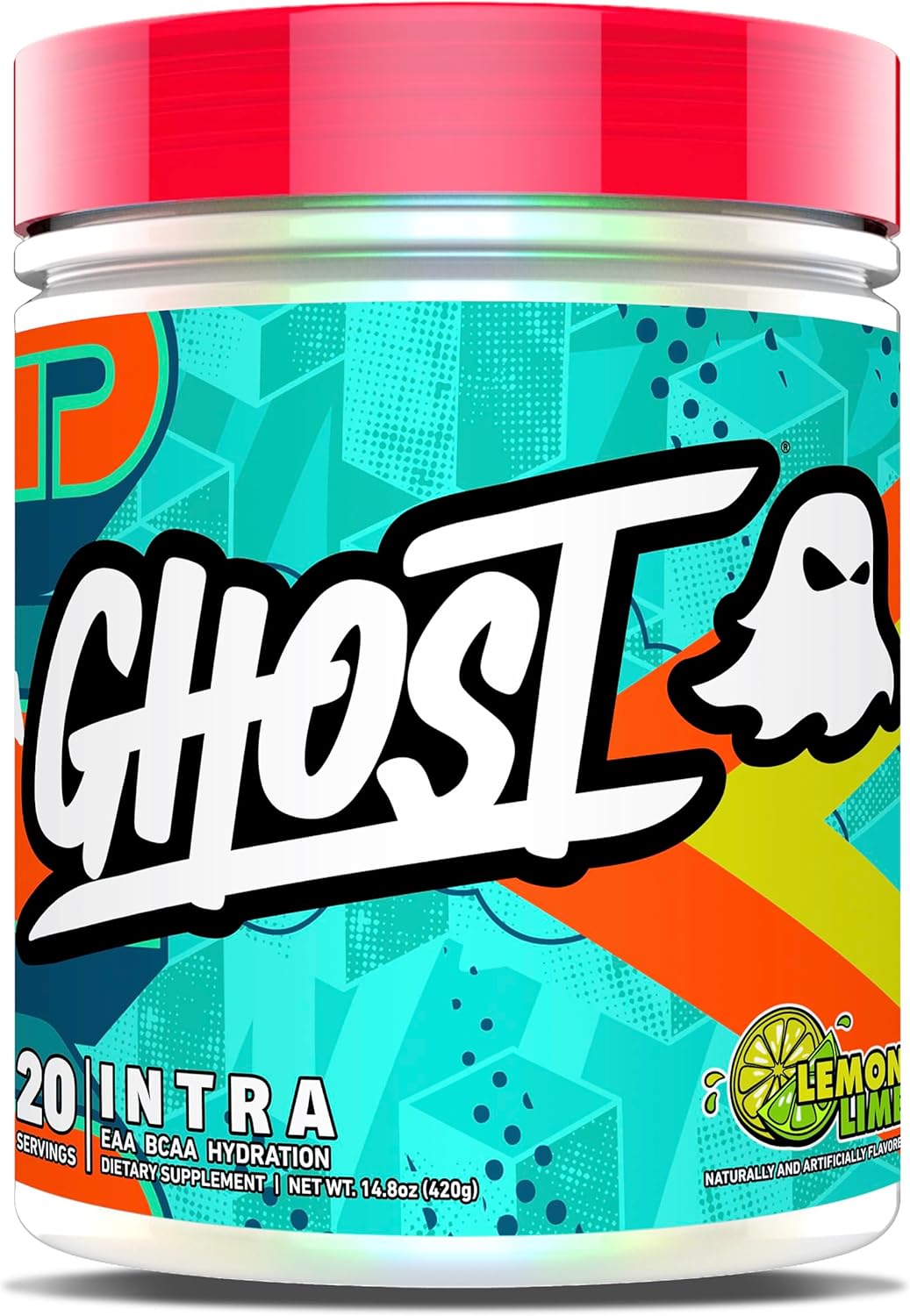 پودر BCAA و EAA GHOST، 20 وعده، طعم لیمو