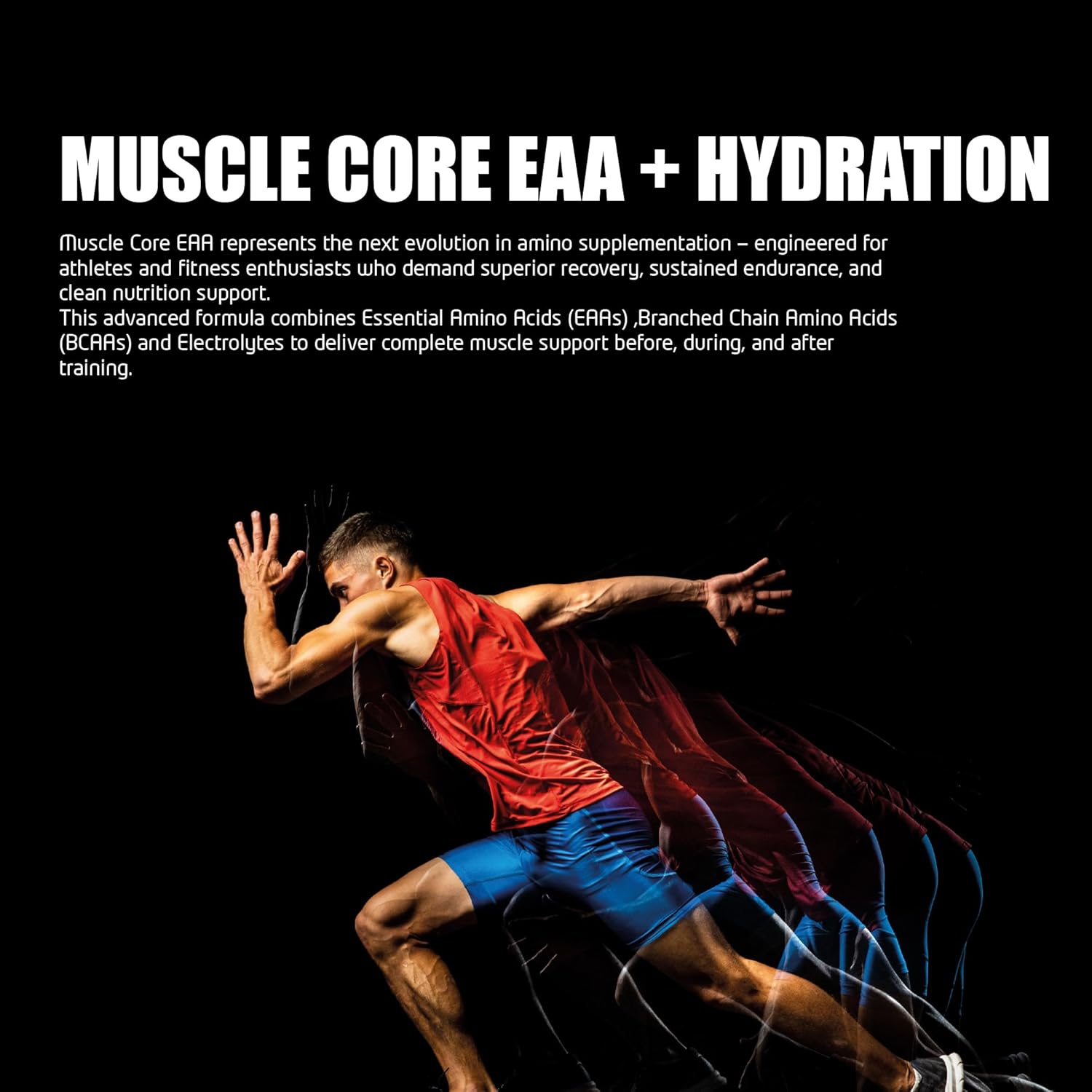 مکمل EAA MUSCLE CORE NUTRITION، 350 گرم، 30 وعده، طعم بری