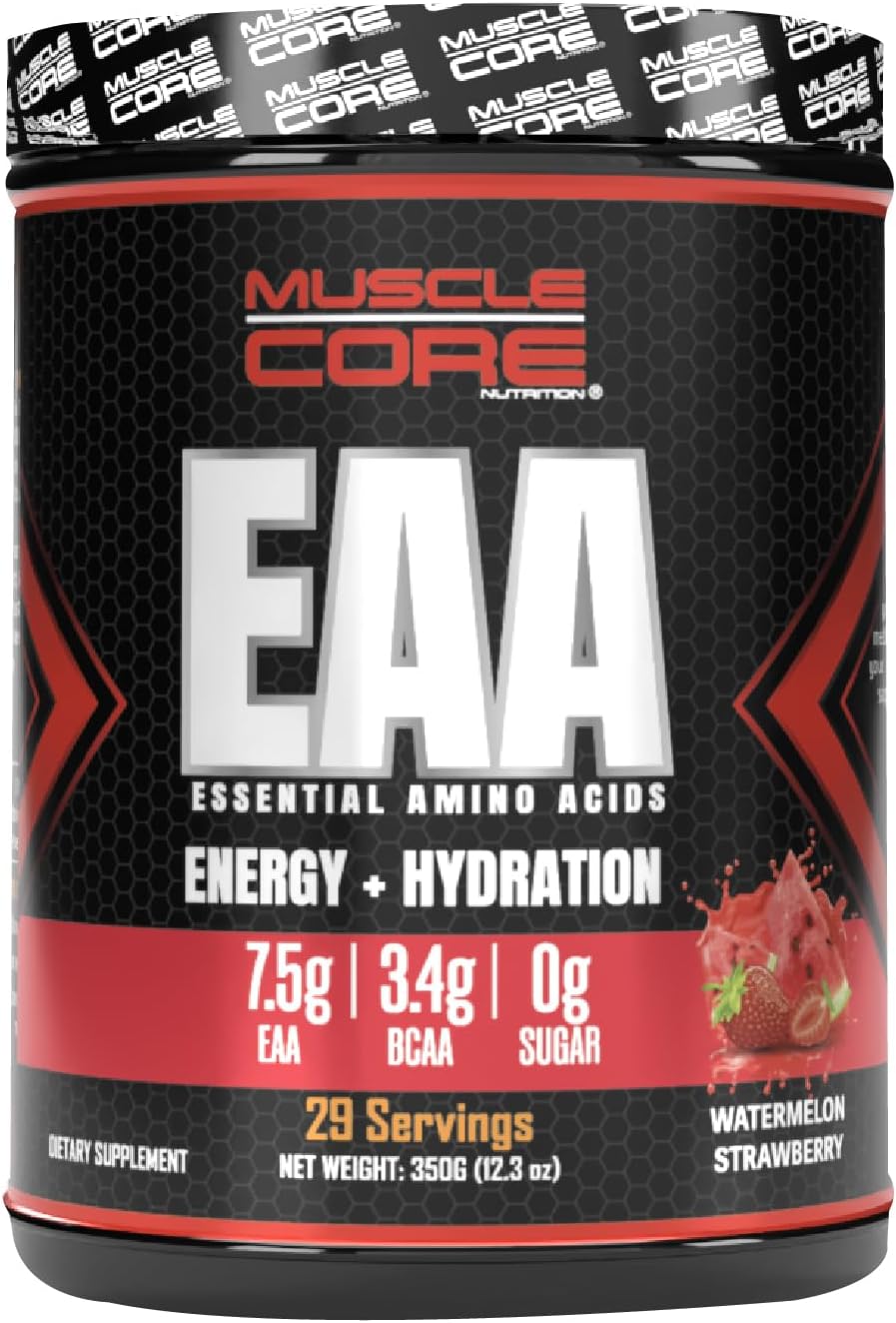 مکمل EAA MUSCLE CORE NUTRITION، 350 گرم، 30 وعده، طعم بری