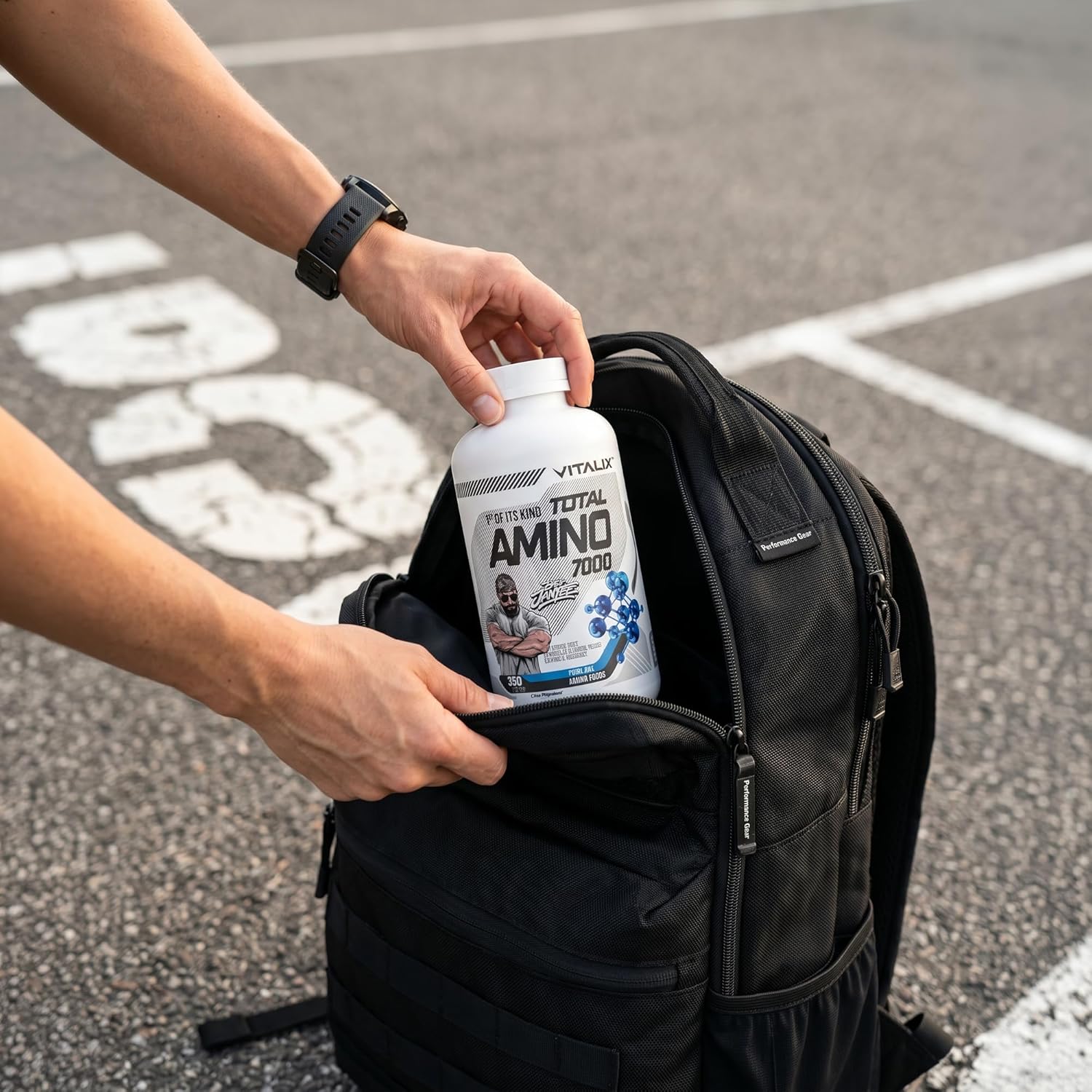 کپسول BCAA و EAA ویتالیکس مدل Total Amino 7000، 350 کپسول