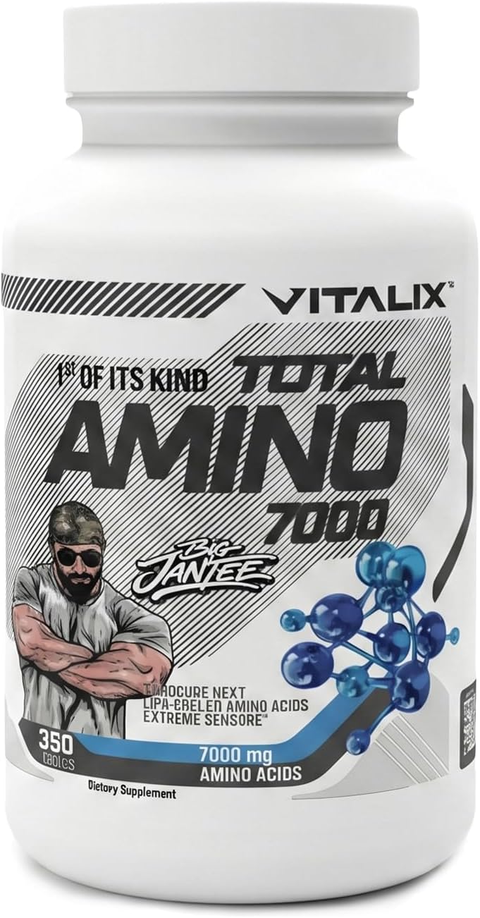 کپسول BCAA و EAA ویتالیکس مدل Total Amino 7000، 350 کپسول