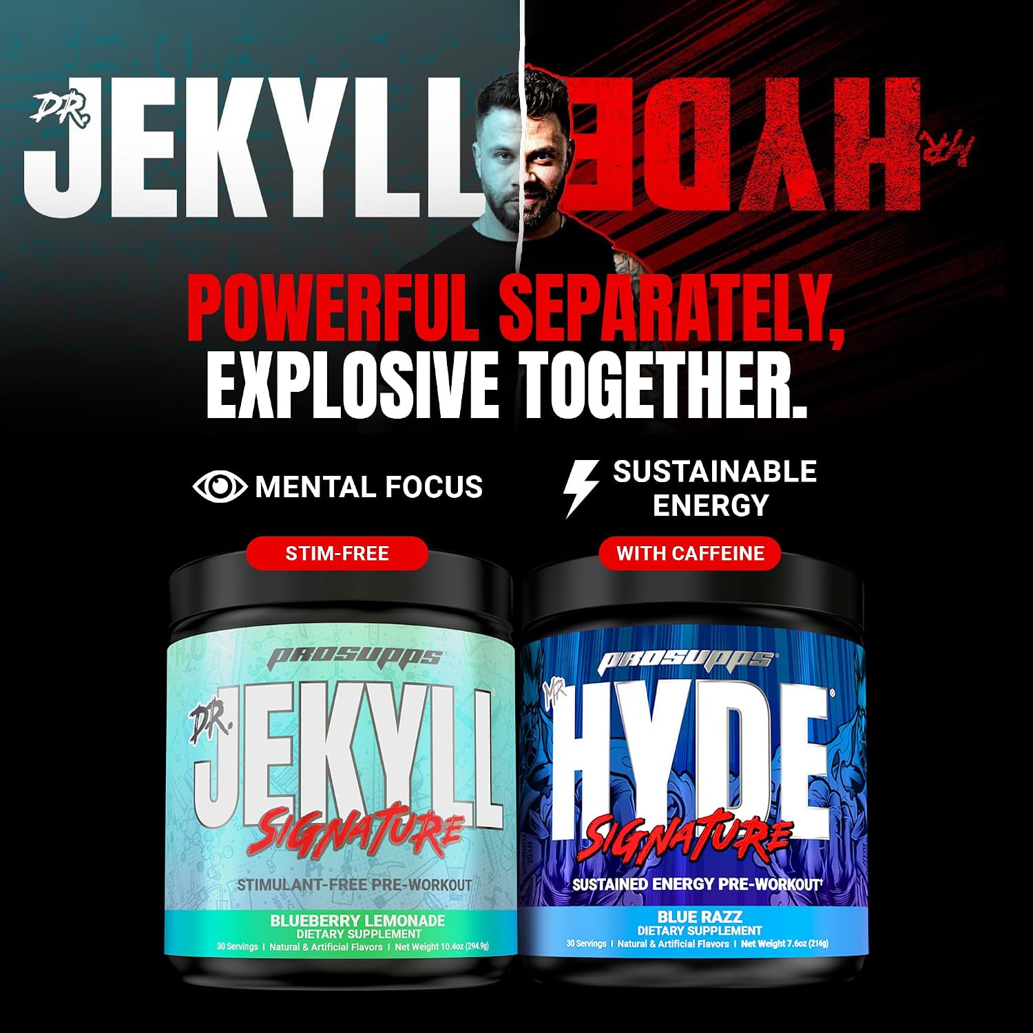 نوشیدنی پری‌ورک‌اوت پروساپس مدل ® Mr. Hyde® Xtreme، 30 سروینگ، طعم هندوانه